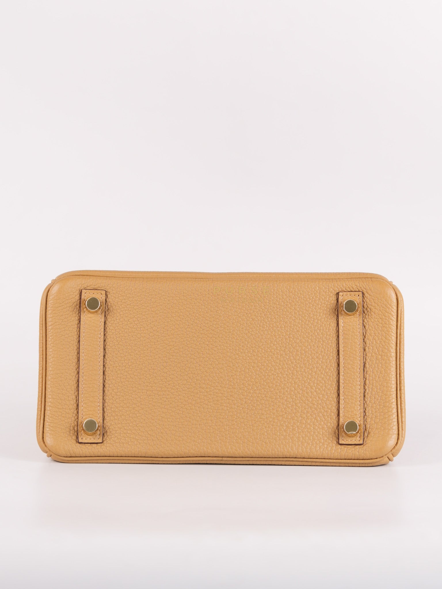 Birkin 25 Retourne in Biscuit Togo Leather and Gold Hardware Stamp U (2022) | Purse Maison Luxury Bags Shop