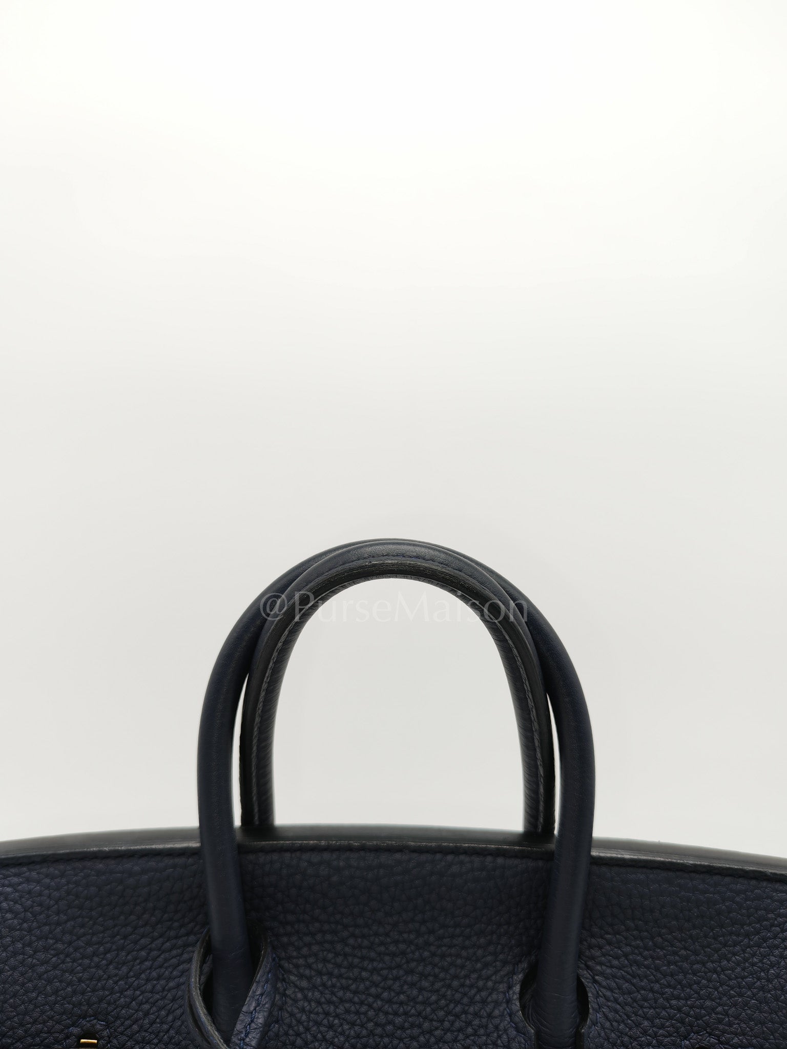 Birkin 25 Retourne in Bleu Nuit Togo Leather & Gold hardware Stamp D (2019) | Purse Maison Luxury Bags Shop