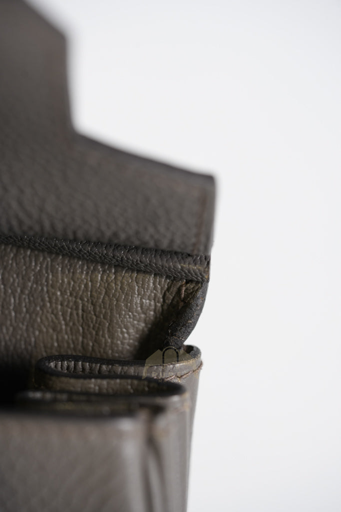 Birkin 25 Retourne in Etain Togo Leather and Gold Hardware Stamp D (2019) | Purse Maison Luxury Bags Shop