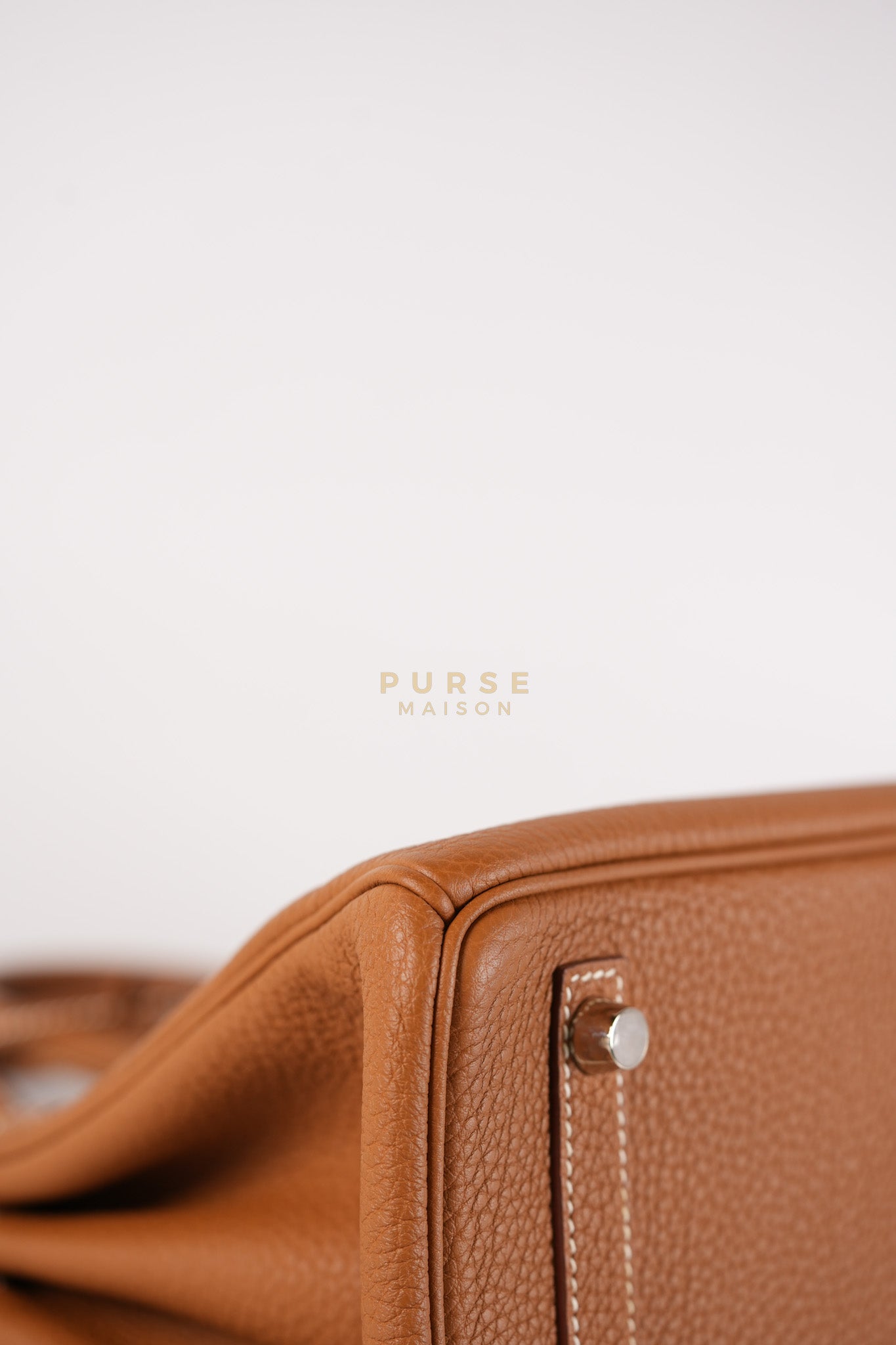 Birkin 25 Retourne in Gold Togo Leather and Palladium Hardware Stamp Y (2020) | Purse Maison Luxury Bags Shop