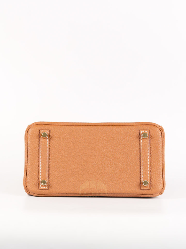 Birkin 25 Retourne in Gold Togo Leather & Gold Hardware Stamp K(2025) | Purse Maison Luxury Bags Shop