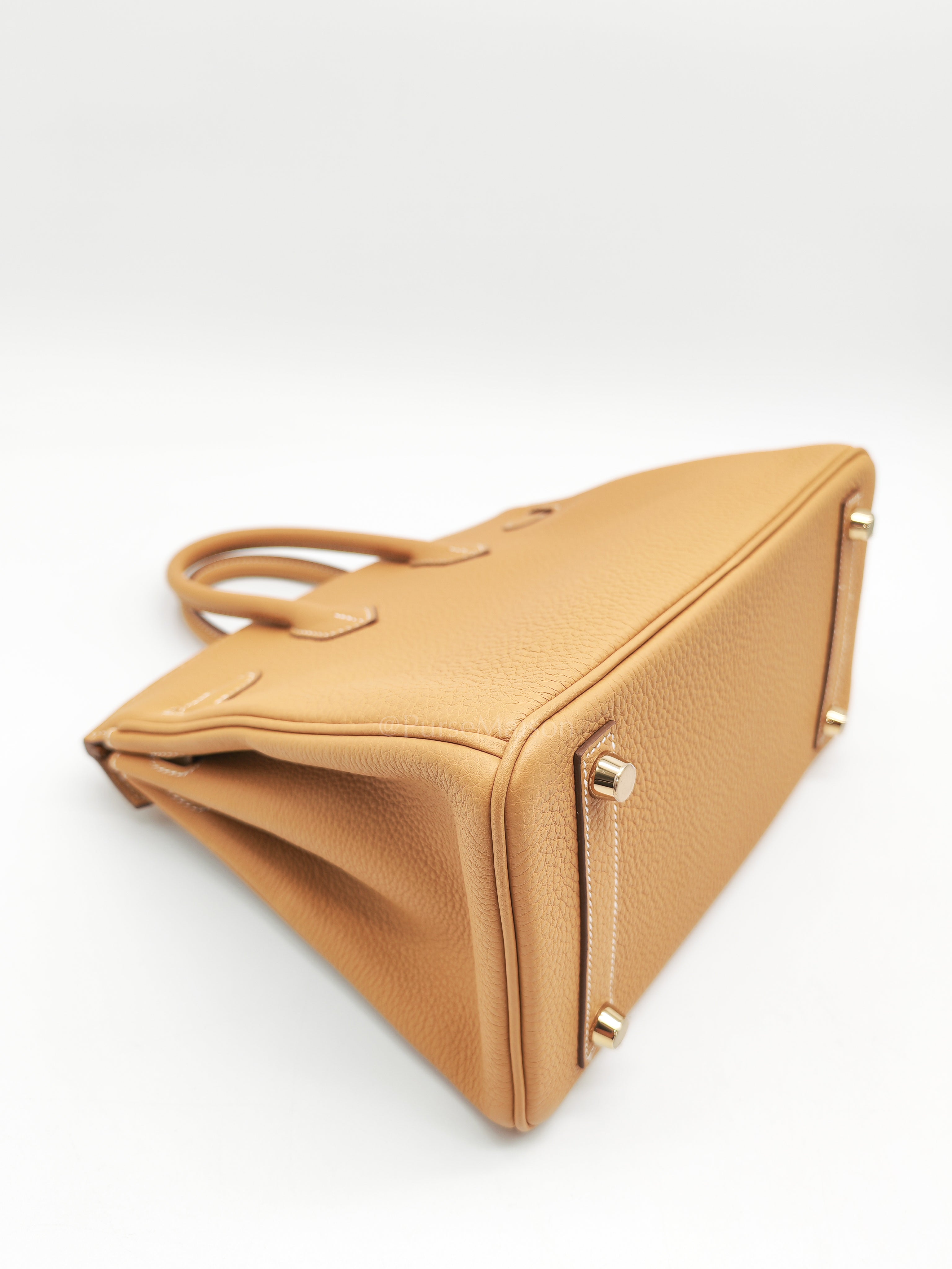 Birkin 25 Retourne in Sesame Togo Leather and Gold Hardware Stamp K (2025) | Purse Maison Luxury Bags Shop