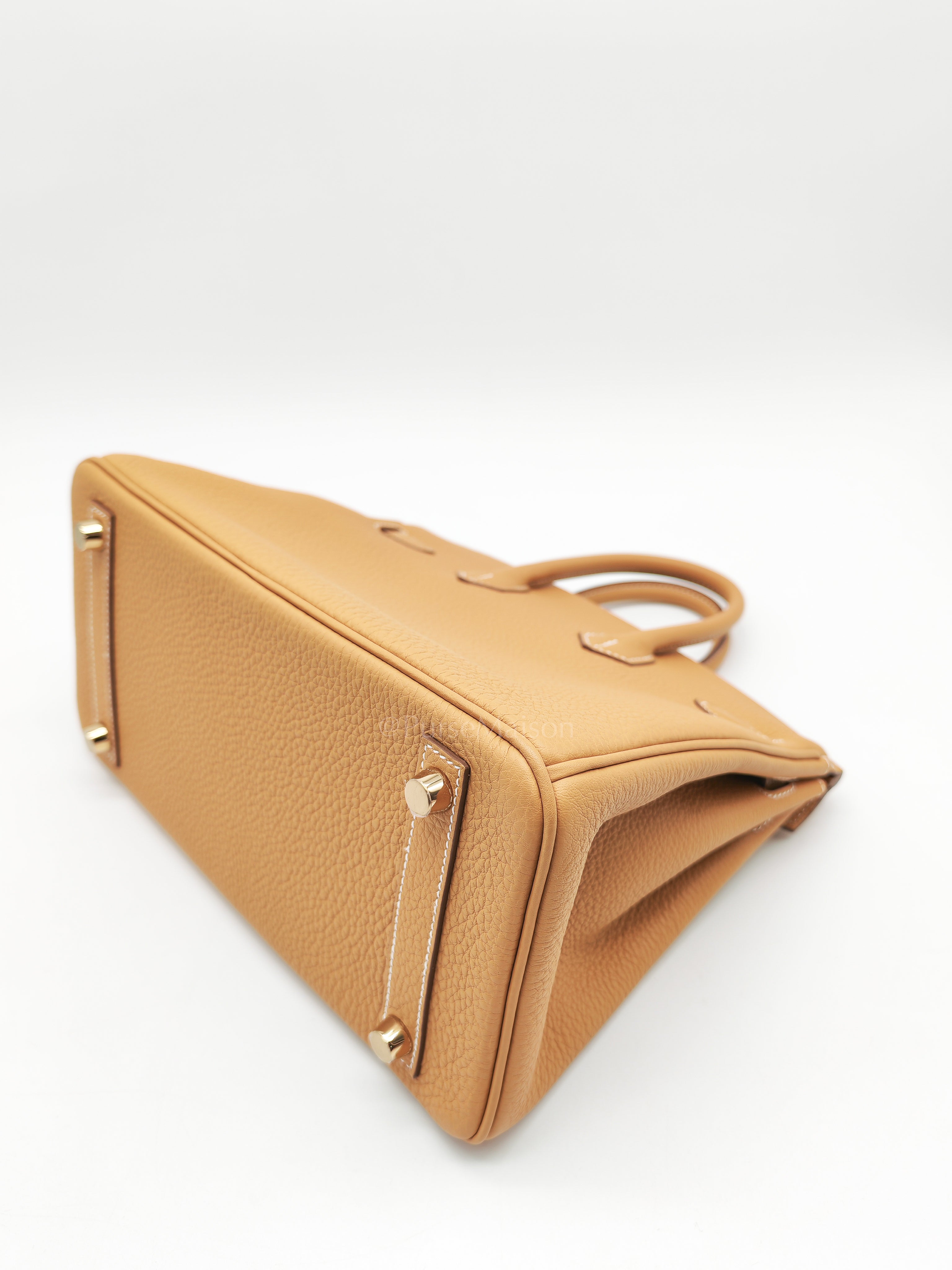 Birkin 25 Retourne in Sesame Togo Leather and Gold Hardware Stamp K (2025) | Purse Maison Luxury Bags Shop