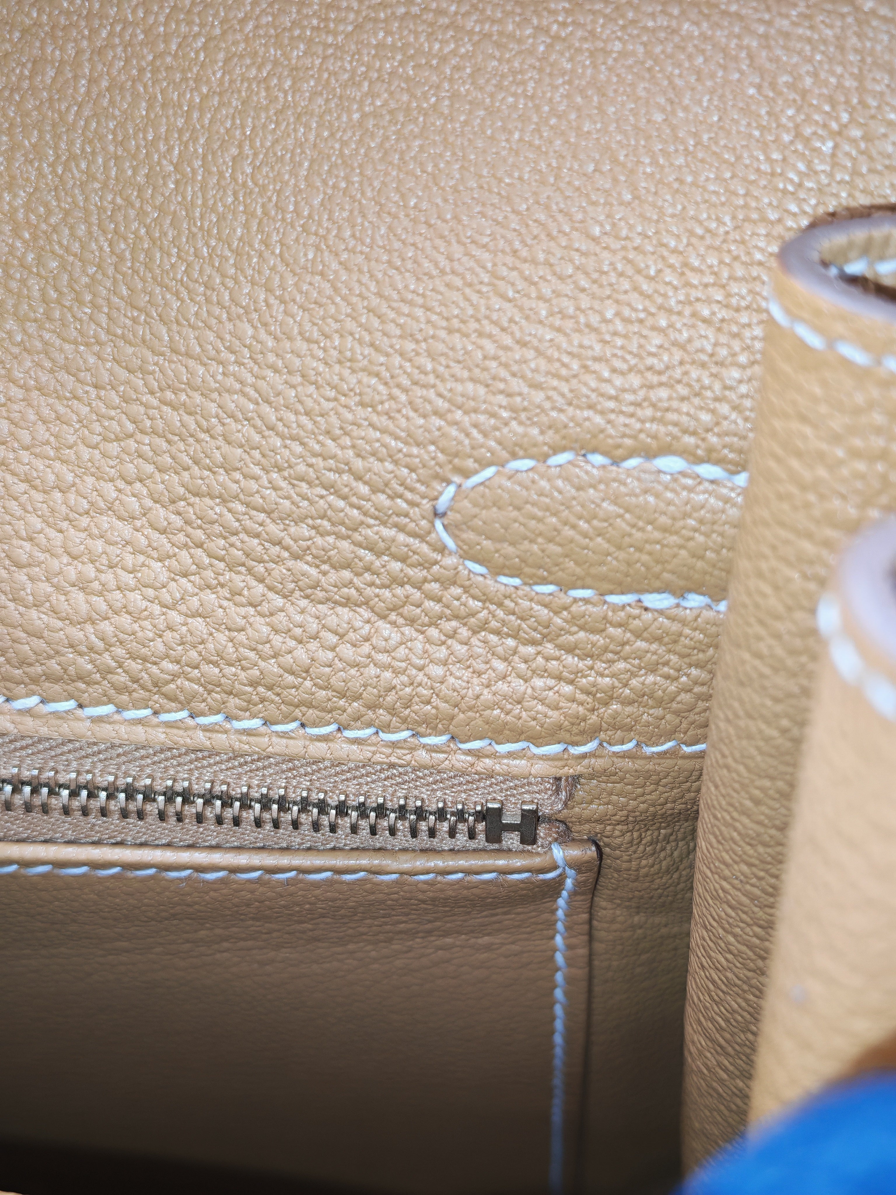 Birkin 25 Retourne in Sesame Togo Leather and Gold Hardware Stamp K (2025) | Purse Maison Luxury Bags Shop