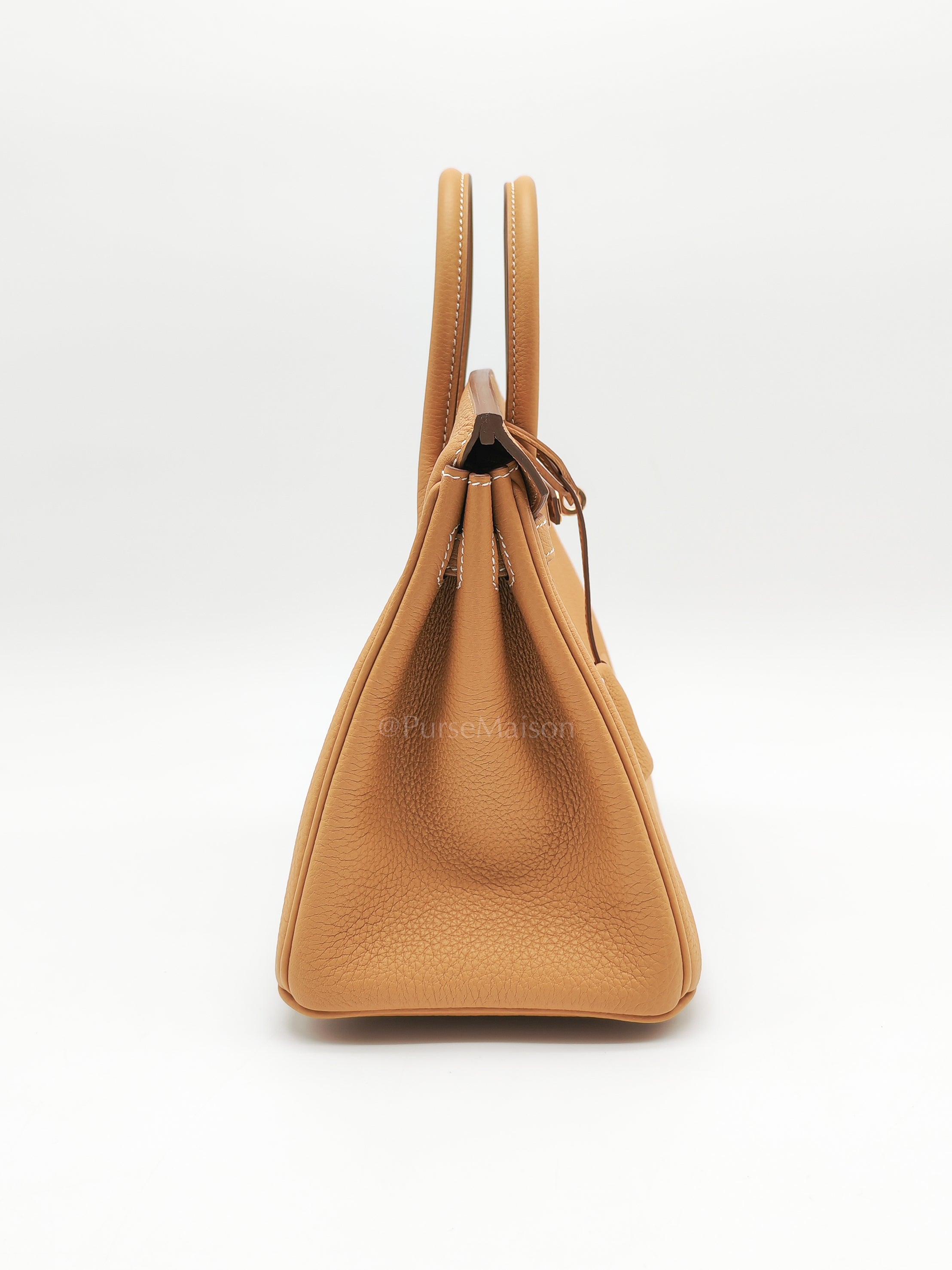 Birkin 25 Retourne in Sesame Togo Leather and Gold Hardware Stamp K (2025) | Purse Maison Luxury Bags Shop