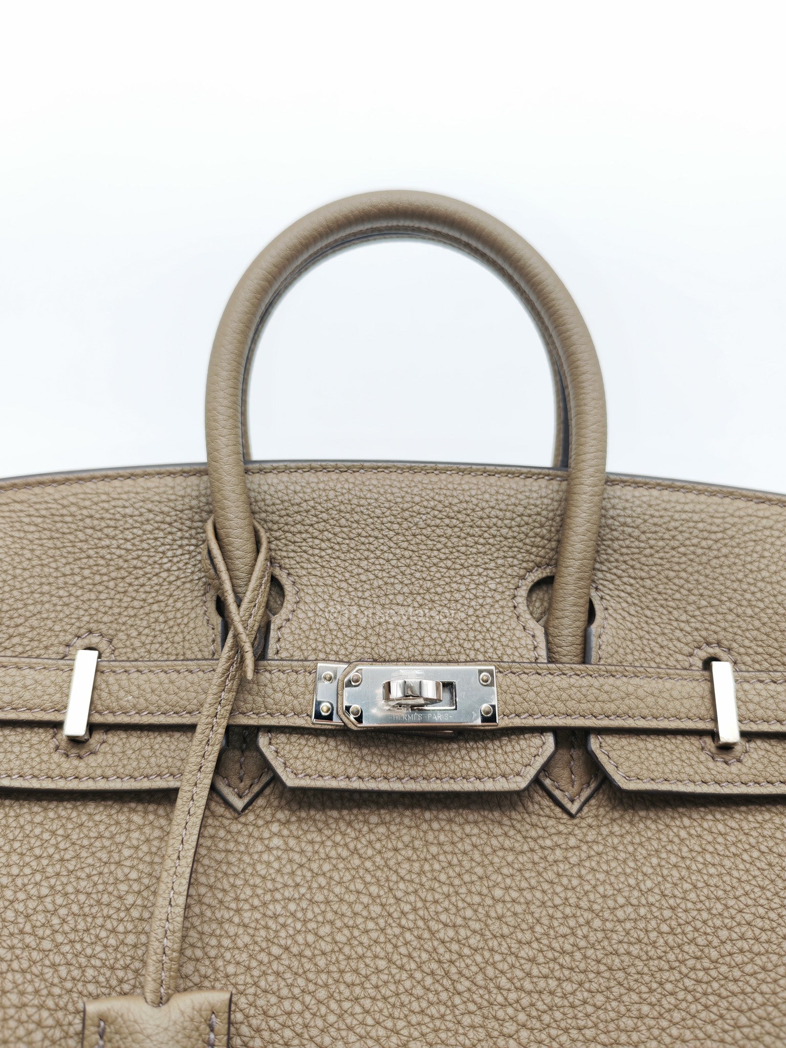 Birkin 25 Retourne in Toundra Togo Leather Palladium Hardware Stamp B(2023) | Purse Maison Luxury Bags Shop