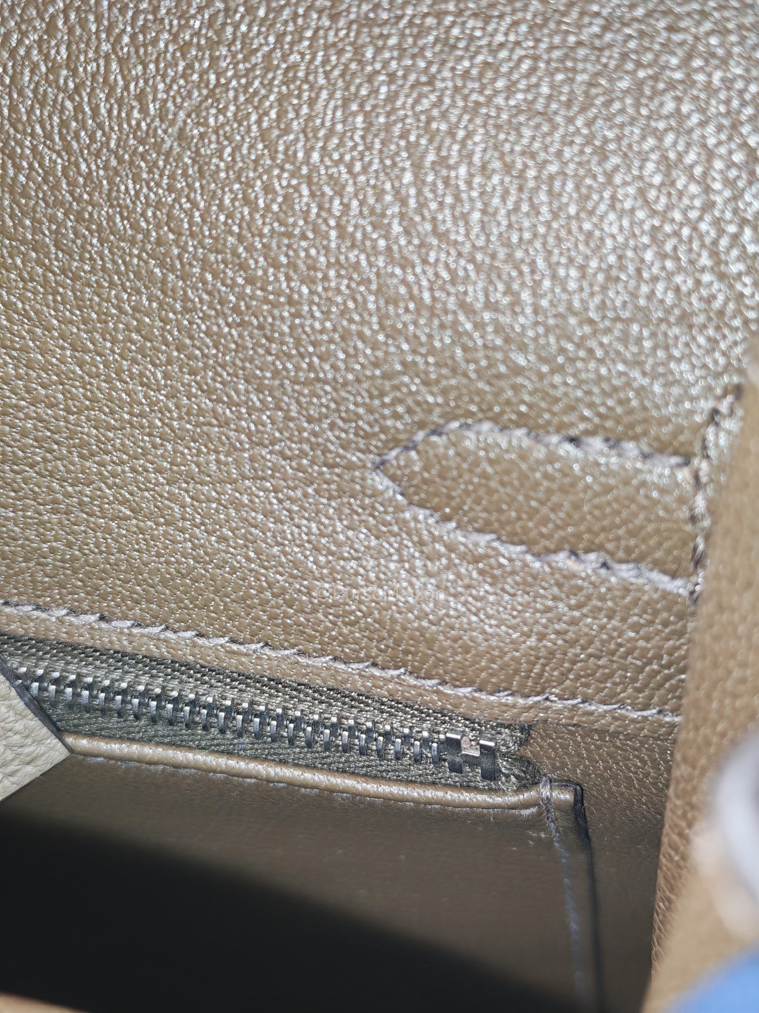 Birkin 25 Retourne in Toundra Togo Leather Palladium Hardware Stamp B(2023) | Purse Maison Luxury Bags Shop