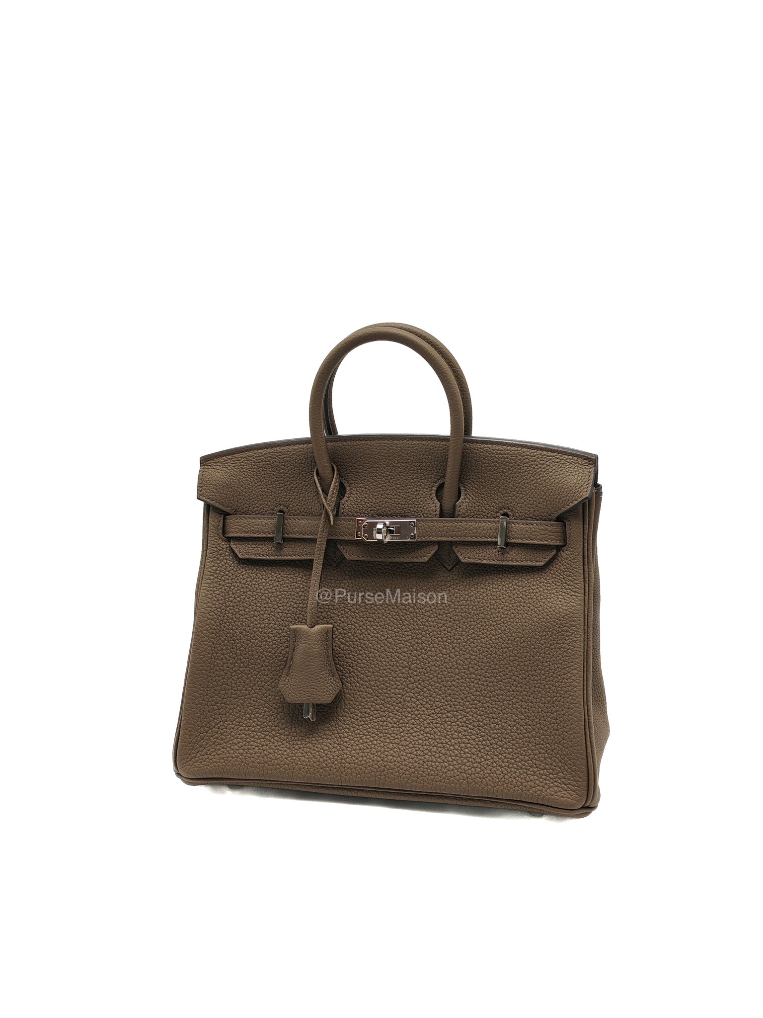 Birkin 25 Retourne in Toundra Togo Leather Palladium Hardware Stamp B(2023) | Purse Maison Luxury Bags Shop