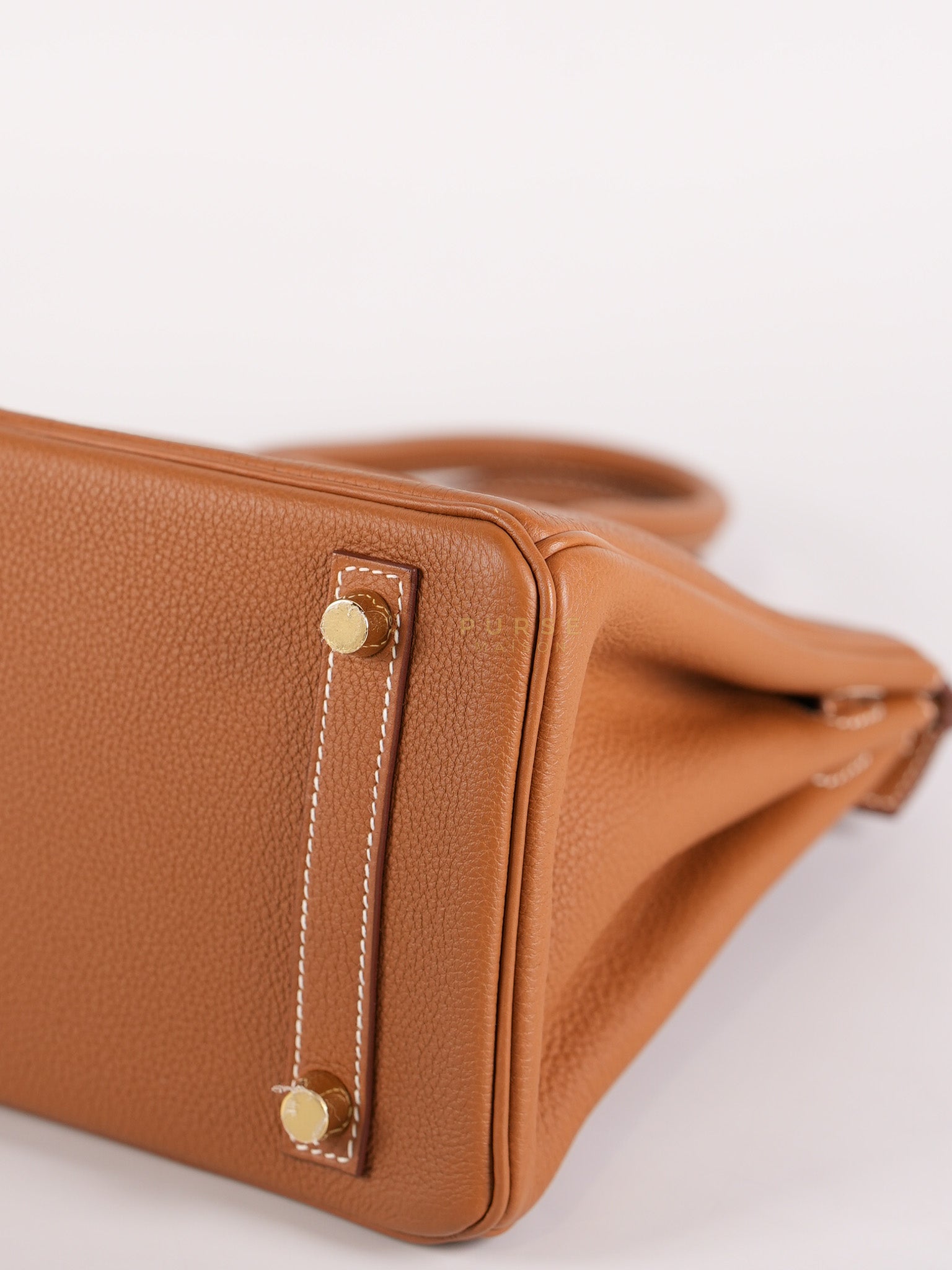 Birkin 25 Retrourne in Gold Togo Leather and Gold Hardware Stamp B (2023) | Purse Maison Luxury Bags Shop