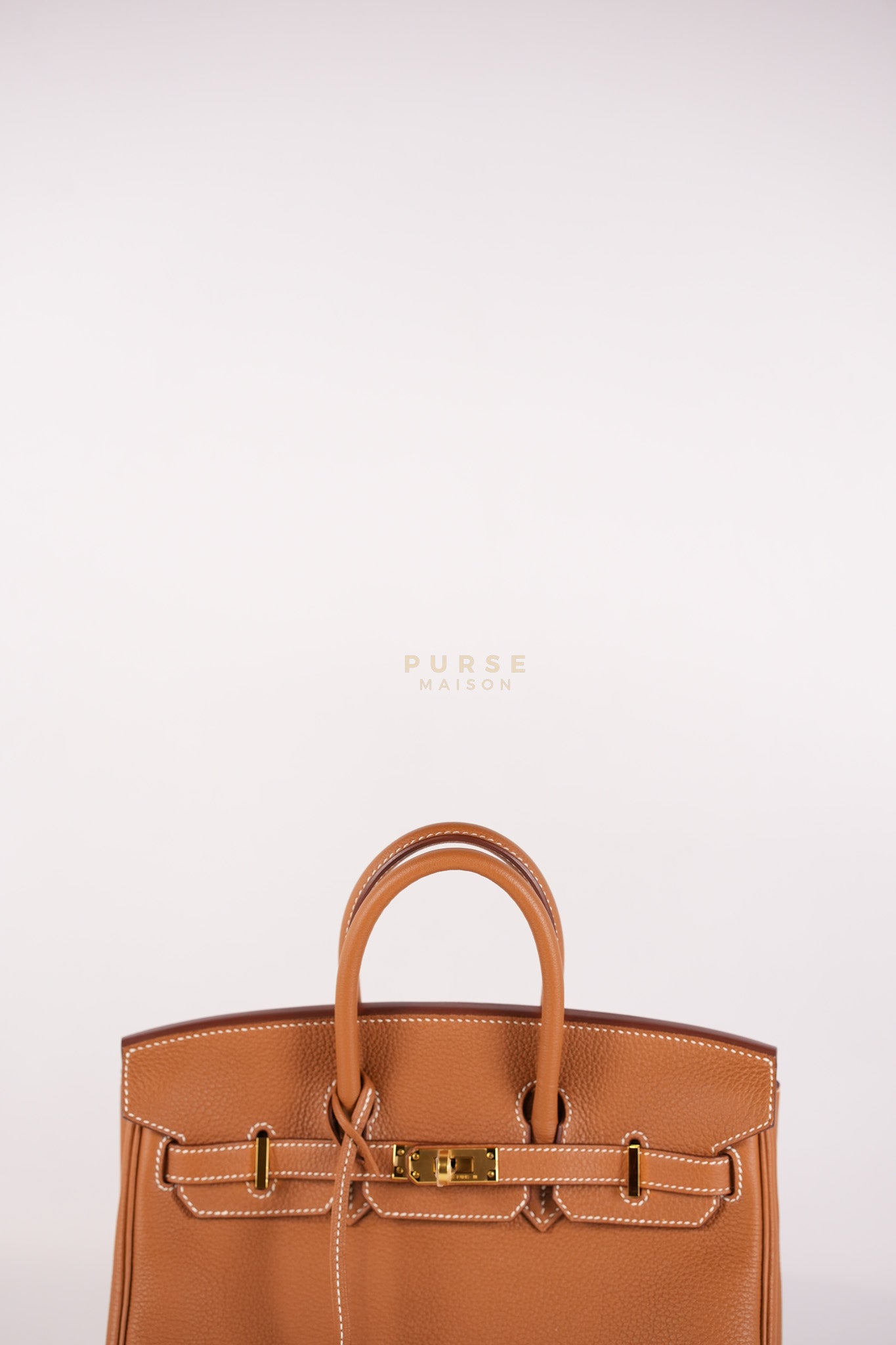 Birkin 25 Retrourne in Gold Togo Leather and Gold Hardware Stamp B (2023) | Purse Maison Luxury Bags Shop