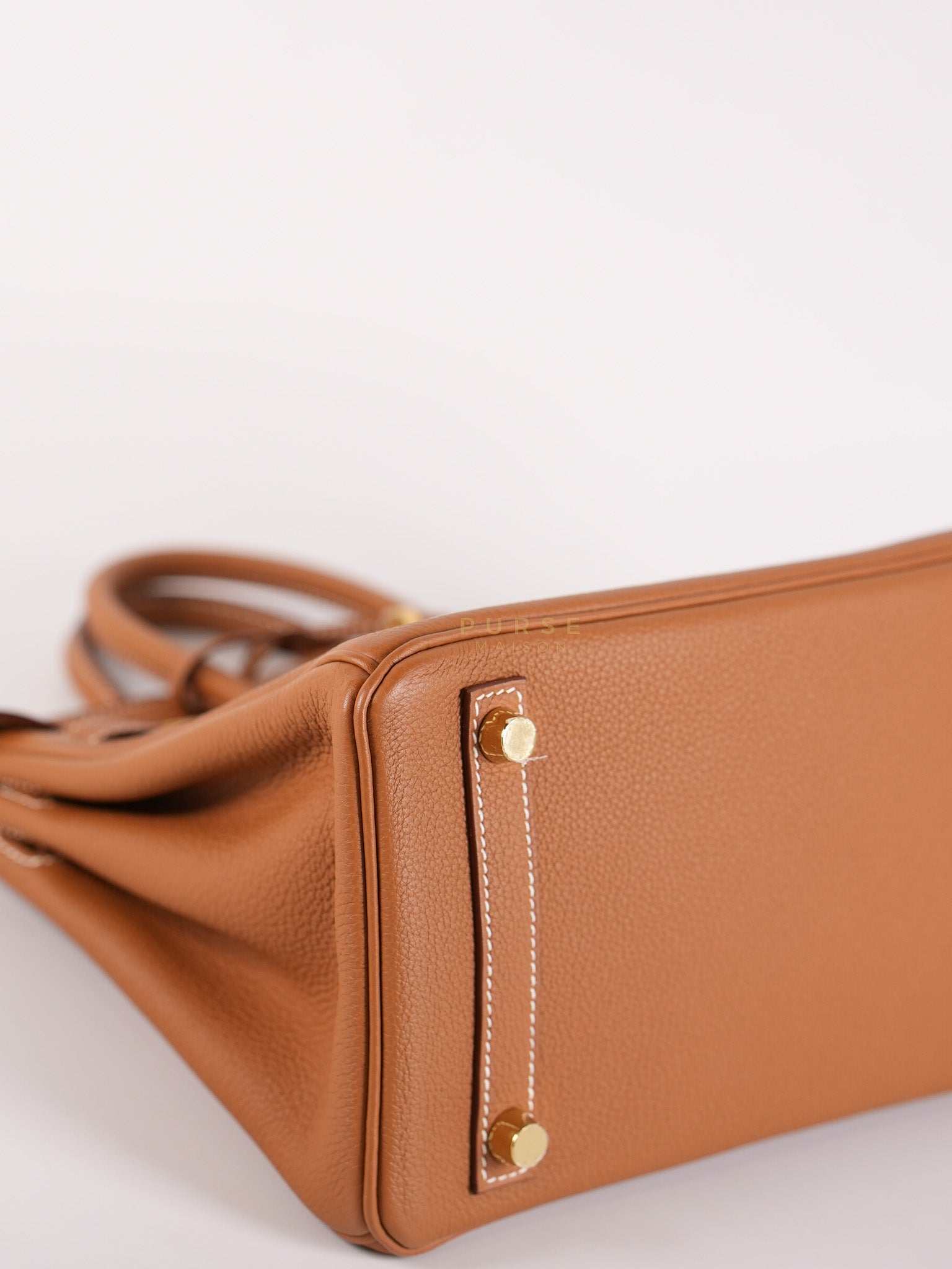 Birkin 25 Retrourne in Gold Togo Leather and Gold Hardware Stamp B (2023) | Purse Maison Luxury Bags Shop