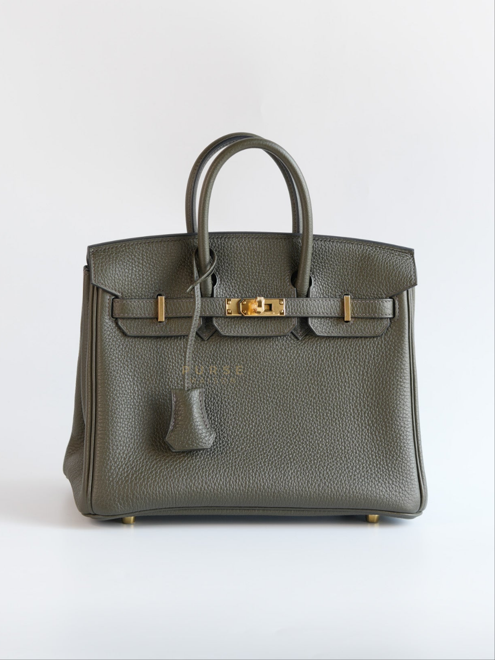 Birkin 25 Vert De Gris Togo Leather in Gold Hardware Stamp U (2022) | Purse Maison Luxury Bags Shop