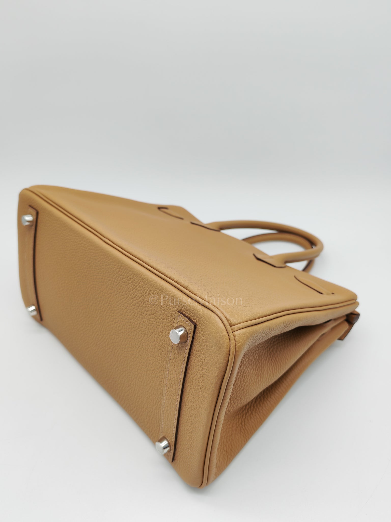 Birkin 30 3 En 1 in Togo Leather/Toile Goeland/Veau Swift in Biscuit/Jaune Citron Stamp U (2022) | Purse Maison Luxury Bags Shop