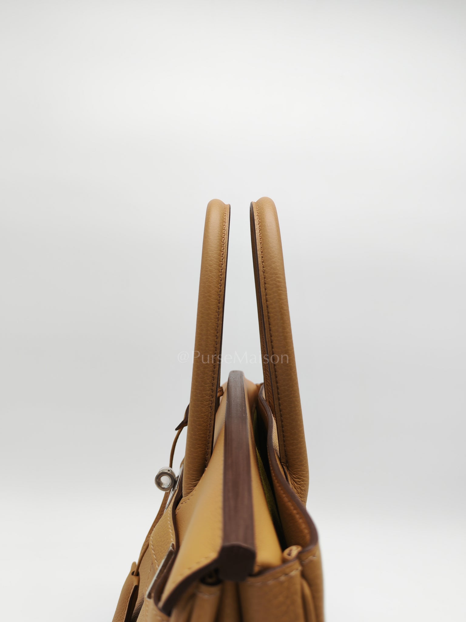 Birkin 30 3 En 1 in Togo Leather/Toile Goeland/Veau Swift in Biscuit/Jaune Citron Stamp U (2022) | Purse Maison Luxury Bags Shop