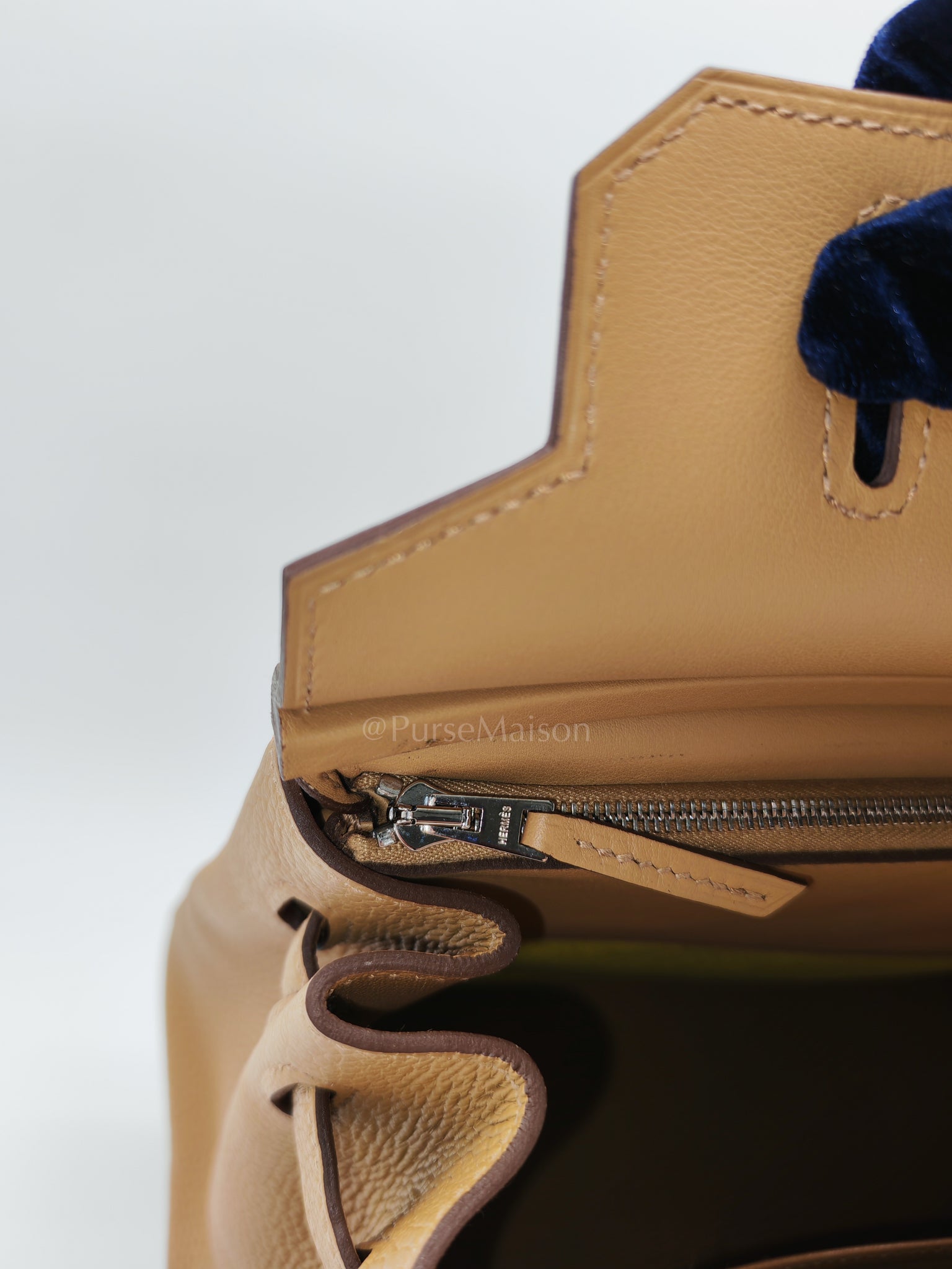 Birkin 30 3 En 1 in Togo Leather/Toile Goeland/Veau Swift in Biscuit/Jaune Citron Stamp U (2022) | Purse Maison Luxury Bags Shop
