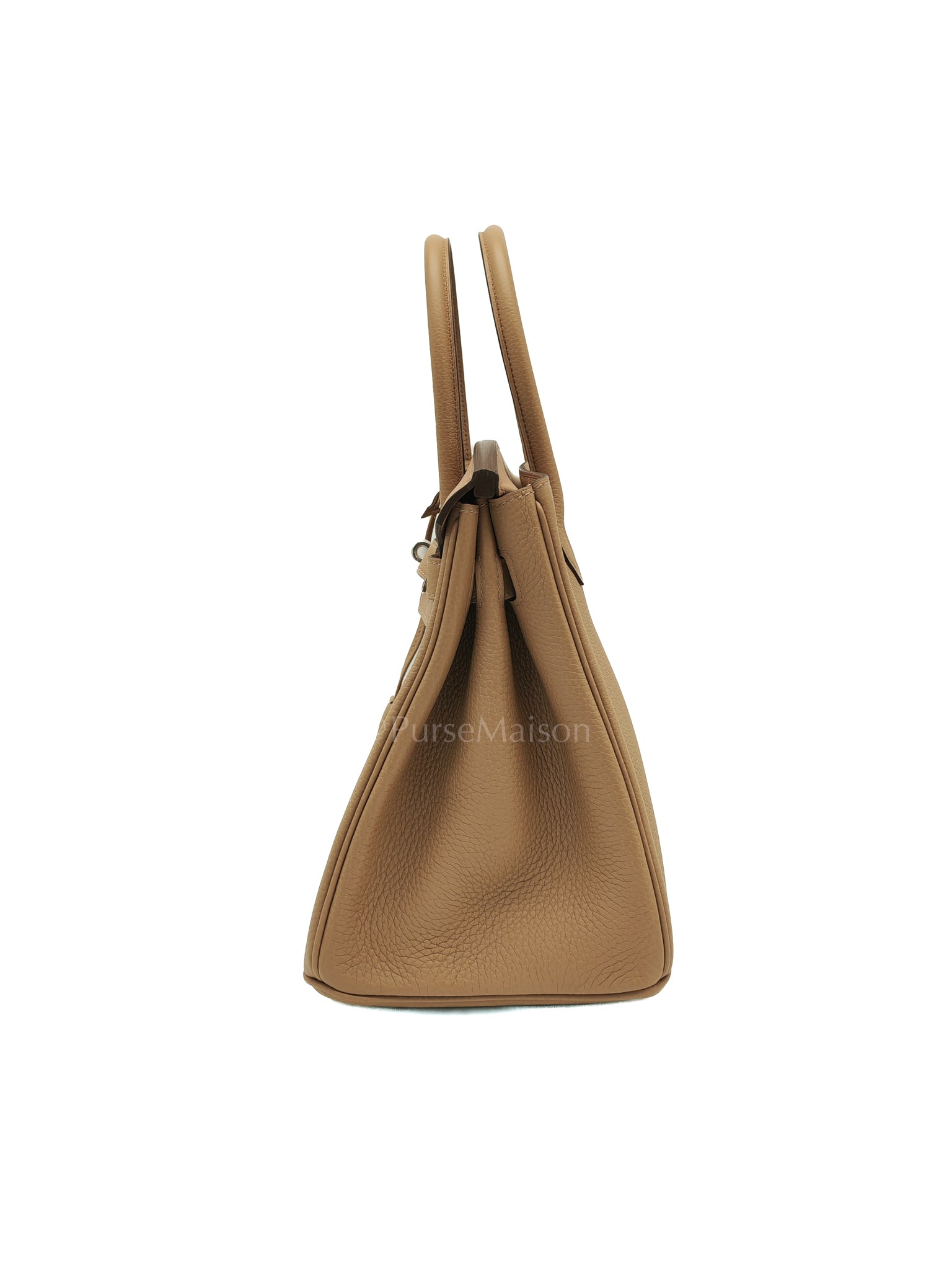 Birkin 30 3 En 1 in Togo Leather/Toile Goeland/Veau Swift in Biscuit/Jaune Citron Stamp U (2022) | Purse Maison Luxury Bags Shop