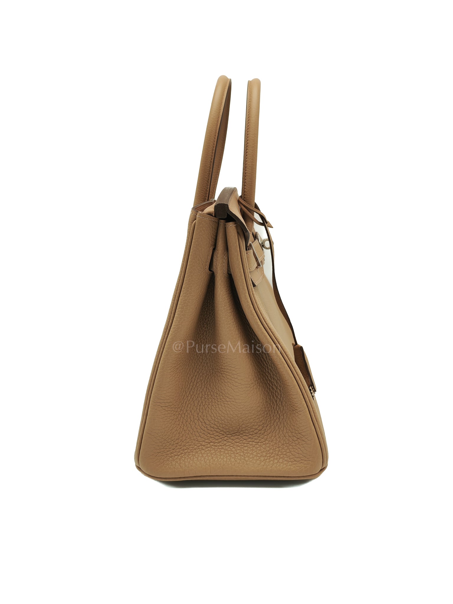 Birkin 30 3 En 1 in Togo Leather/Toile Goeland/Veau Swift in Biscuit/Jaune Citron Stamp U (2022) | Purse Maison Luxury Bags Shop