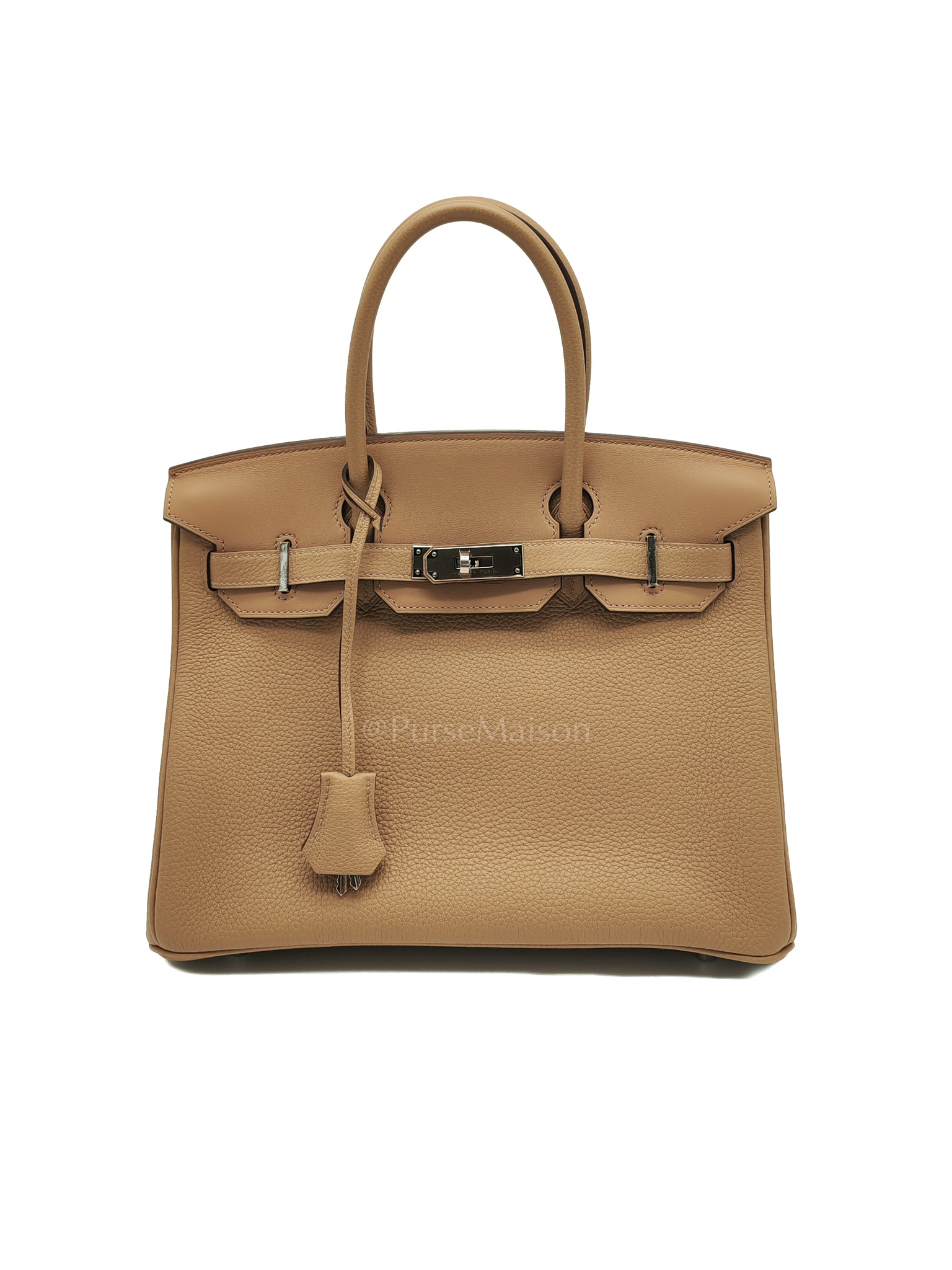 Birkin 30 3 En 1 in Togo Leather/Toile Goeland/Veau Swift in Biscuit/Jaune Citron Stamp U (2022) | Purse Maison Luxury Bags Shop