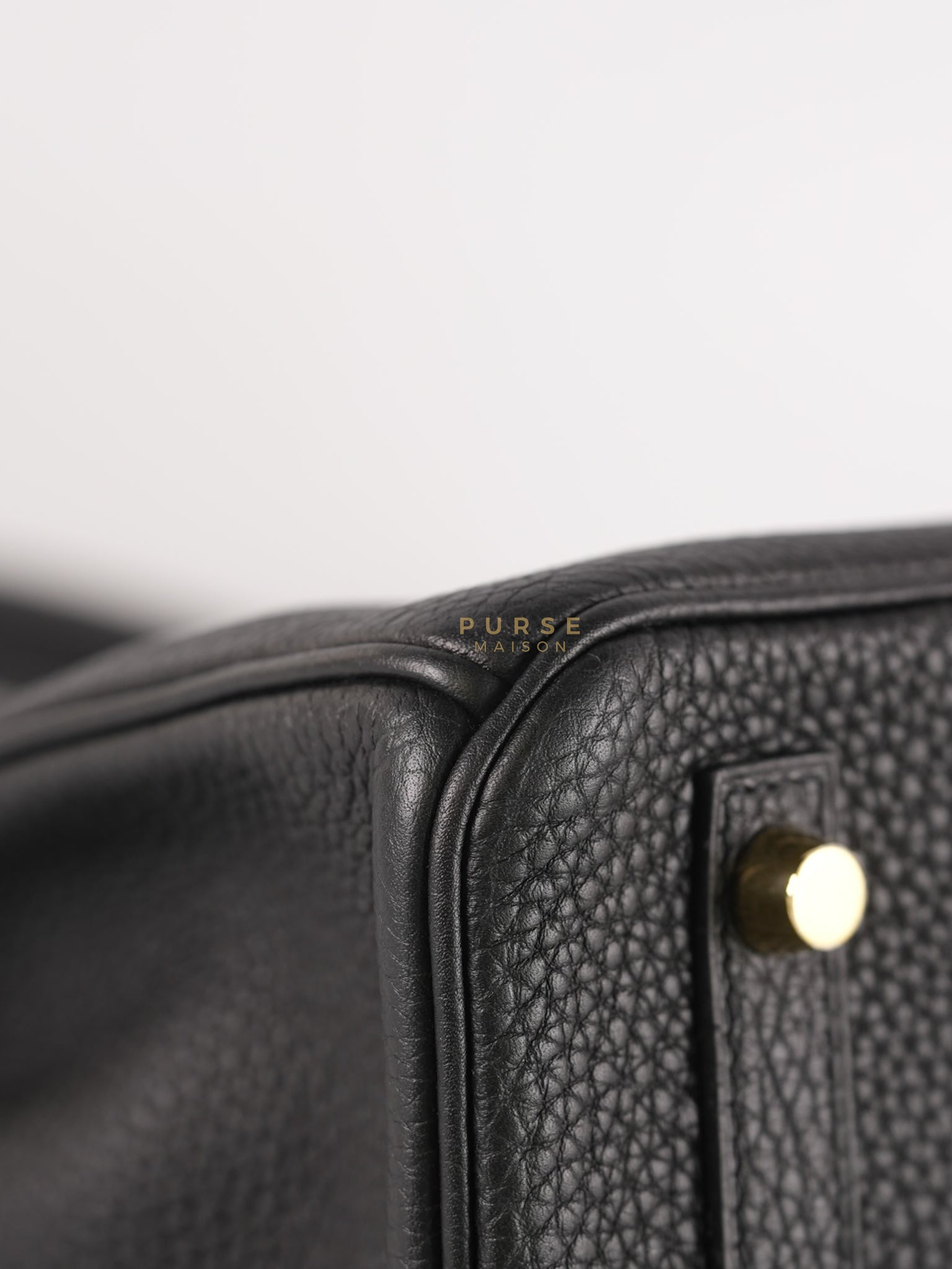 Birkin 30 Black Togo Leather in Gold Hardware Stamp A (2017) | Purse Maison Luxury Bags Shop