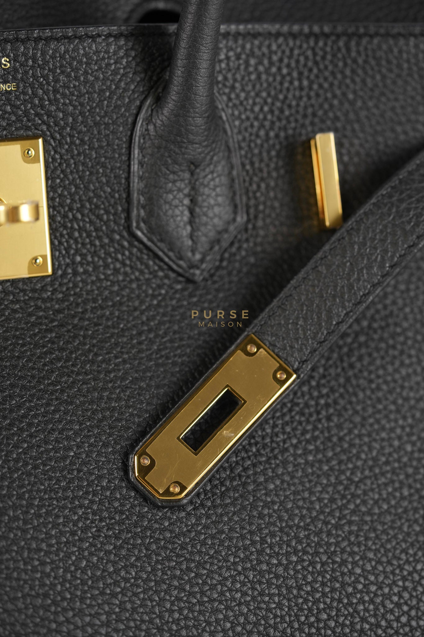 Birkin 30 Black Togo Leather in Gold Hardware Stamp A (2017) | Purse Maison Luxury Bags Shop