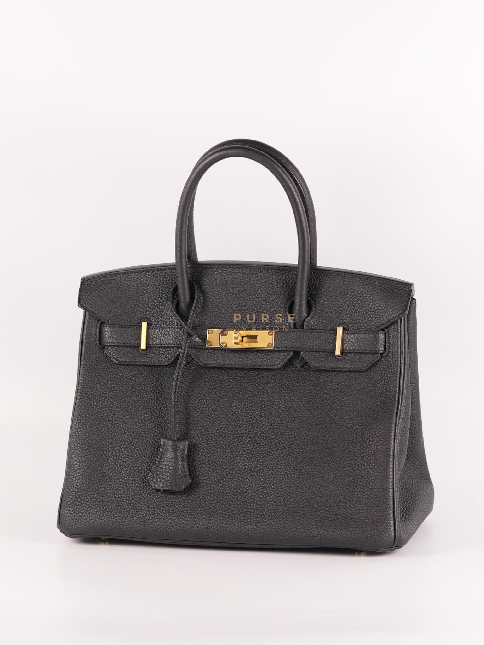 Birkin 30 Black Togo Leather in Gold Hardware Stamp A (2017) | Purse Maison Luxury Bags Shop