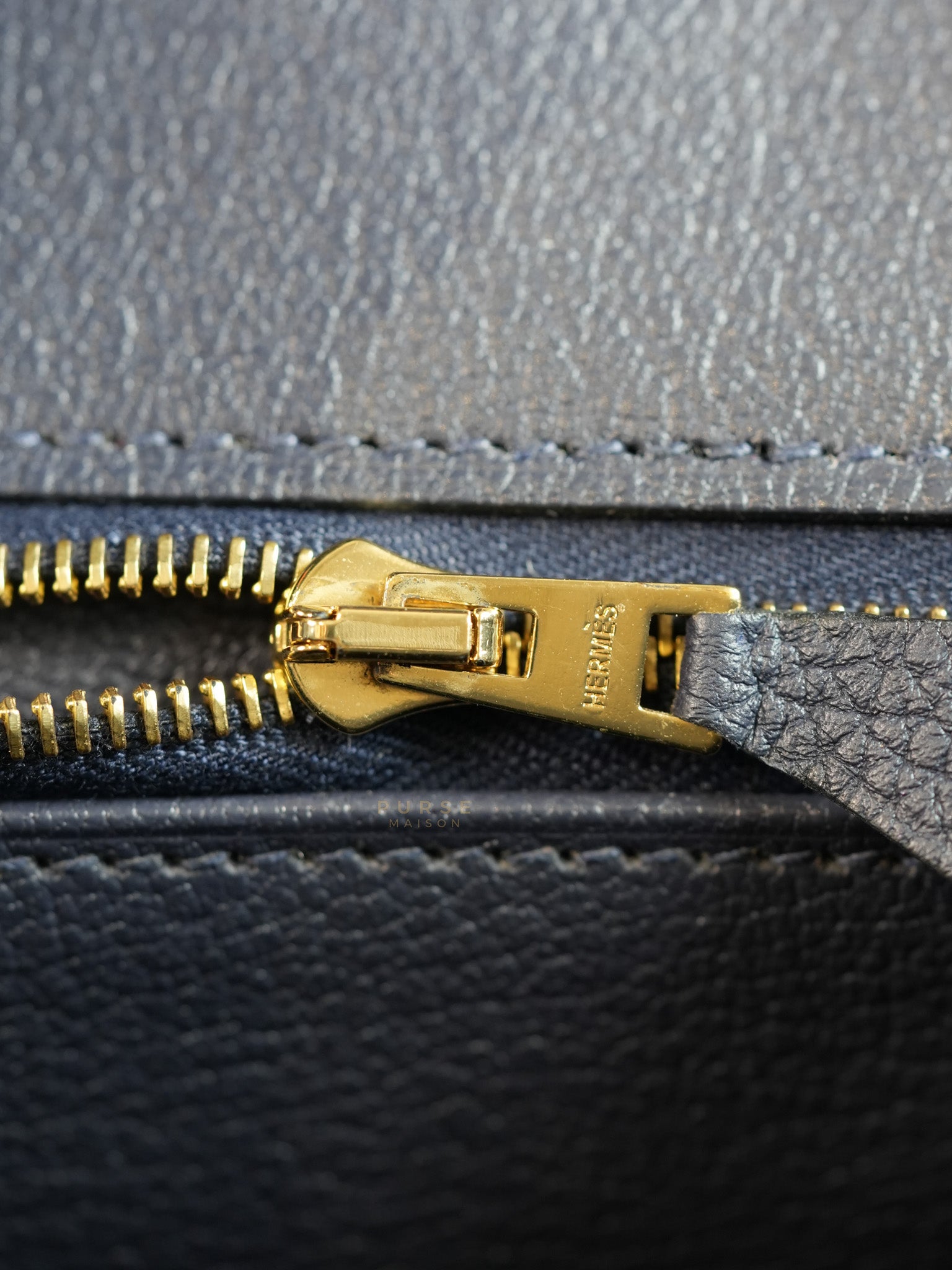 Birkin 30 Bleu Nuit Togo Leather Rose Gold Hardware Stamp A(2017) | Purse Maison Luxury Bags Shop