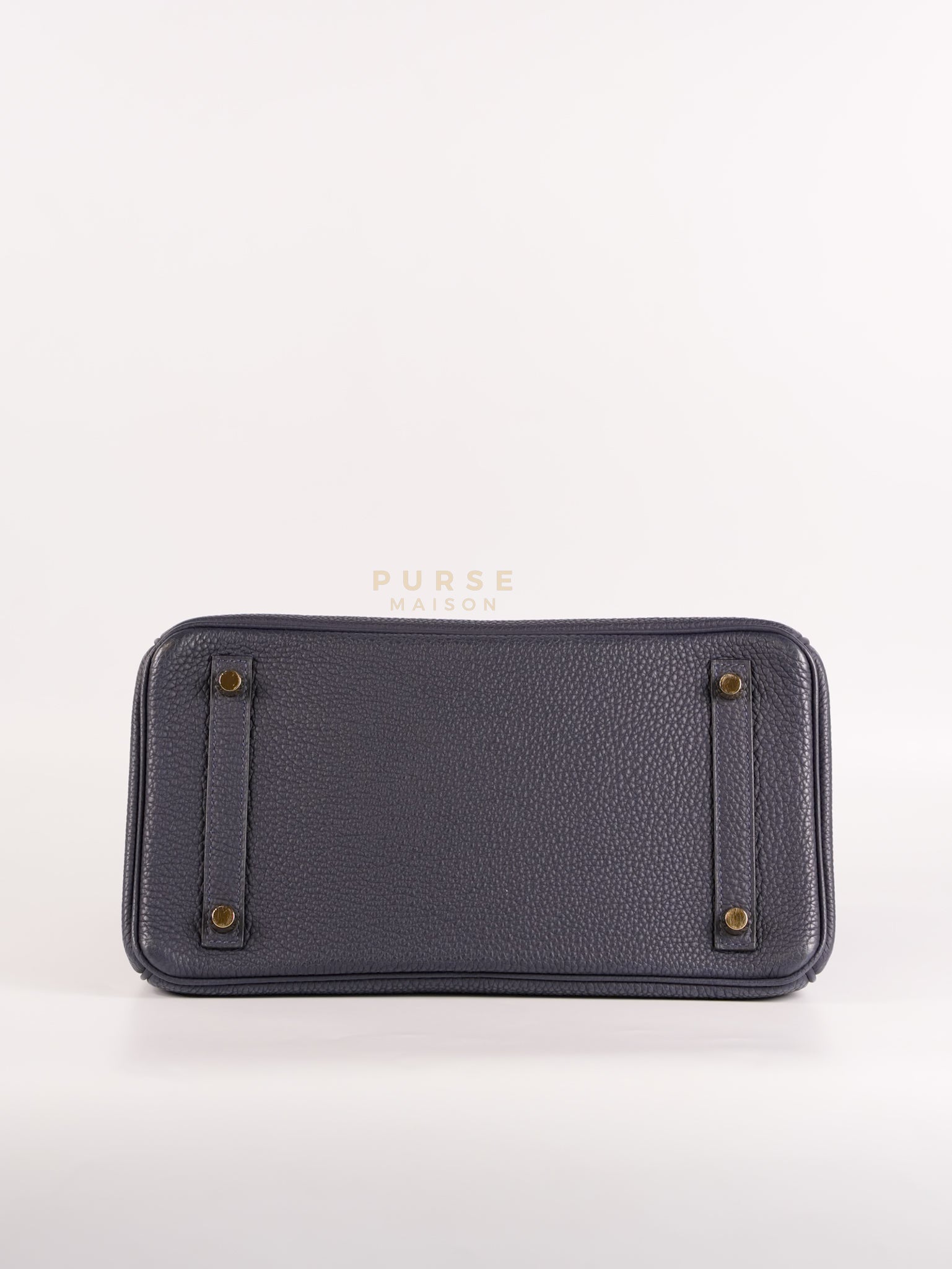 Birkin 30 Blue Nuit in Togo Leather and Gold Hardware Stamp X (2016) | Purse Maison Luxury Bags Shop