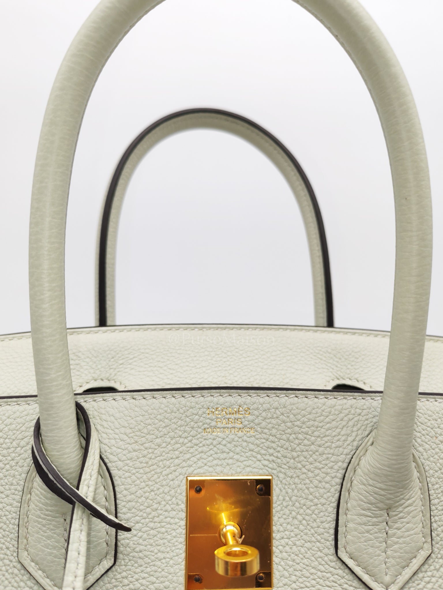 Birkin 30 Gris Neve Togo Leather in Gold Hardware Stamp B(2023) | Purse Maison Luxury Bags Shop