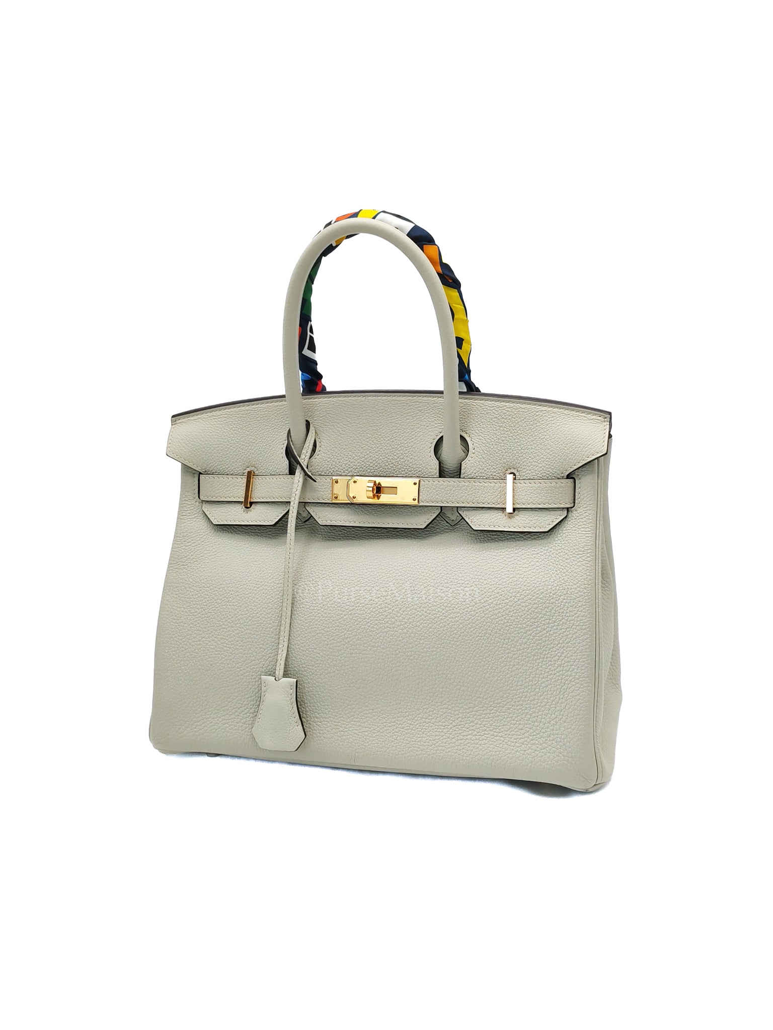 Birkin 30 Gris Neve Togo Leather in Gold Hardware Stamp B(2023) | Purse Maison Luxury Bags Shop