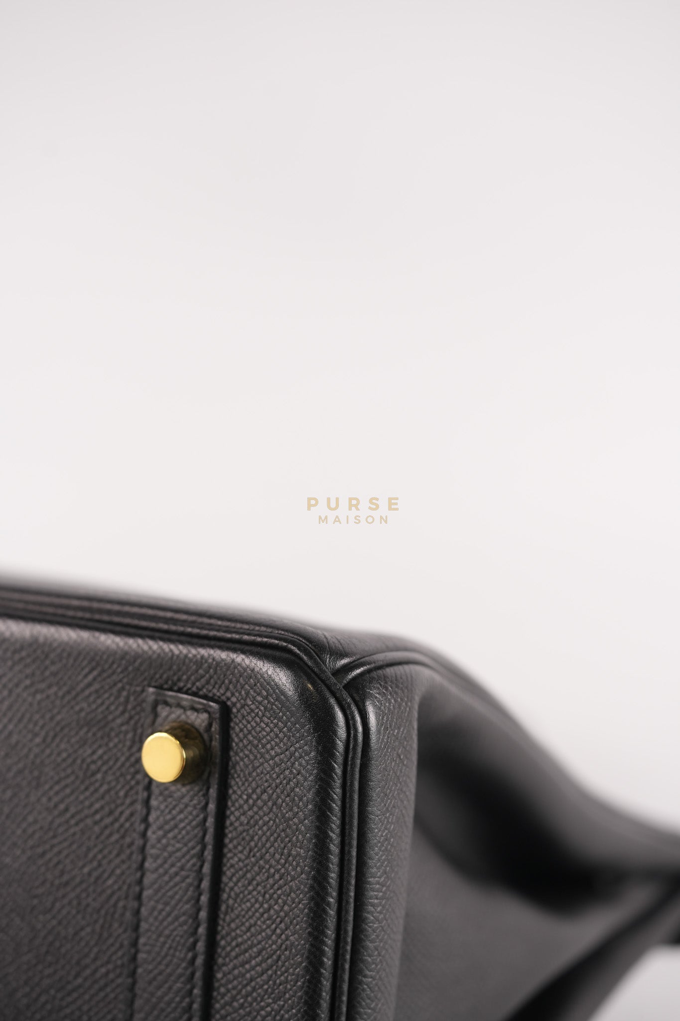 Birkin 30 in Black Epsom Leather and Gold Hardware Stamp A (2017) | Purse Maison Luxury Bags Shop