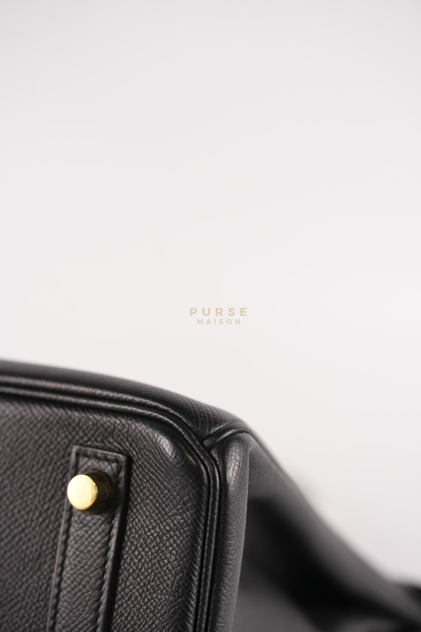 Birkin 30 in Black Epsom Leather and Gold Hardware Stamp A (2017) | Purse Maison Luxury Bags Shop