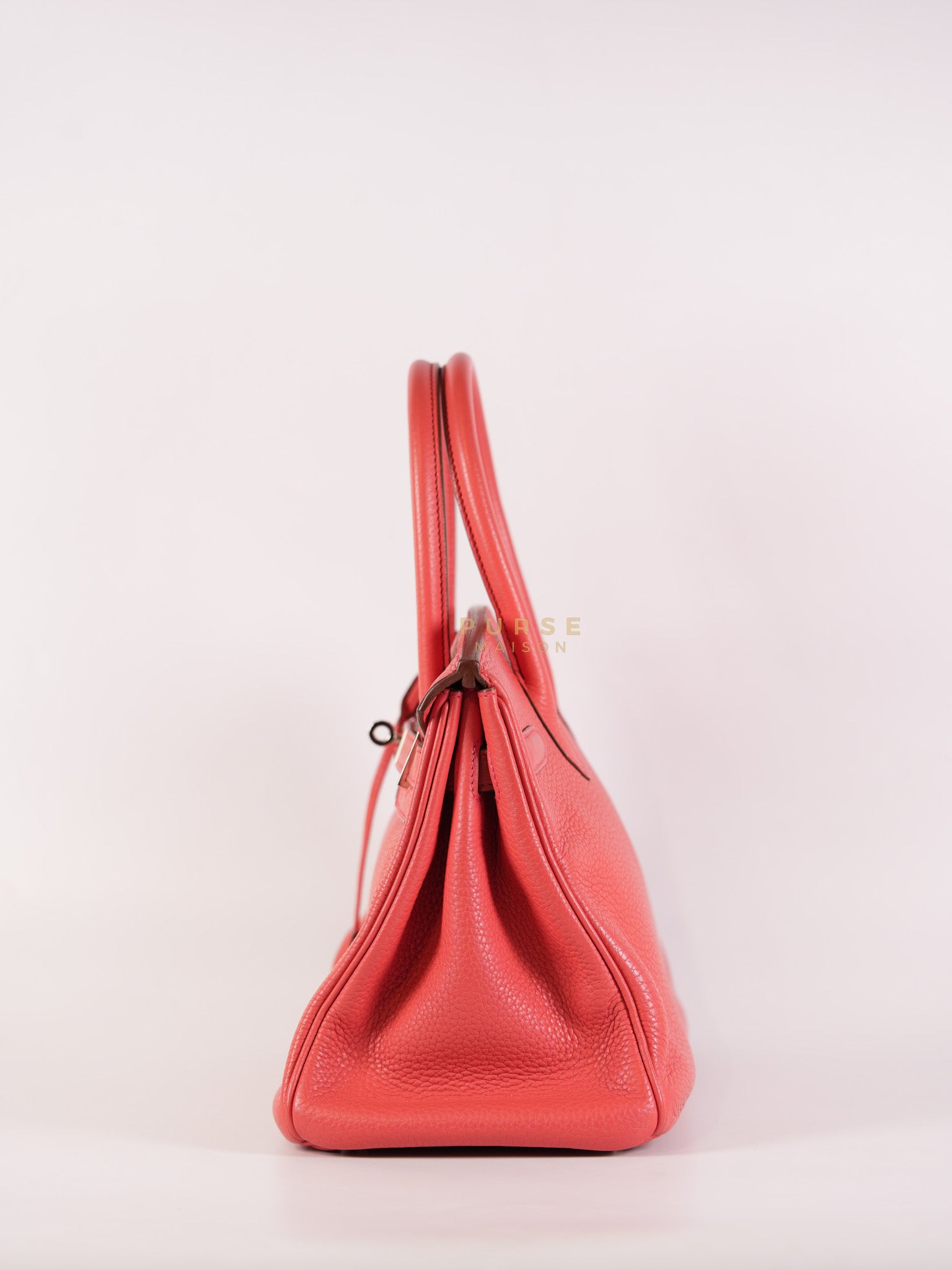 Birkin 30 in Bougainvillier Clemence Leather Palladium Hardware Stamp N Square (2010) | Purse Maison Luxury Bags Shop