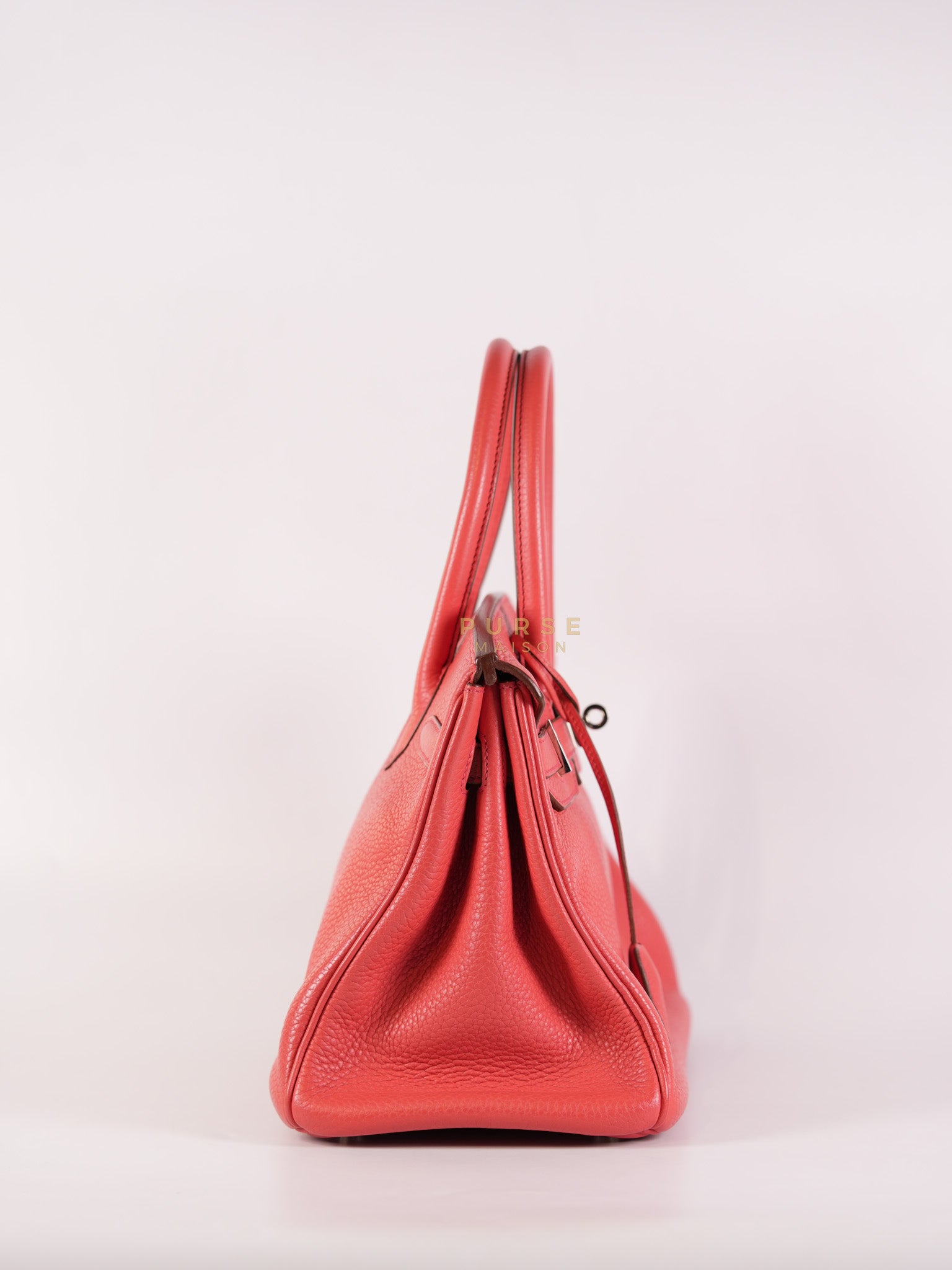 Birkin 30 in Bougainvillier Clemence Leather Palladium Hardware Stamp N Square (2010) | Purse Maison Luxury Bags Shop