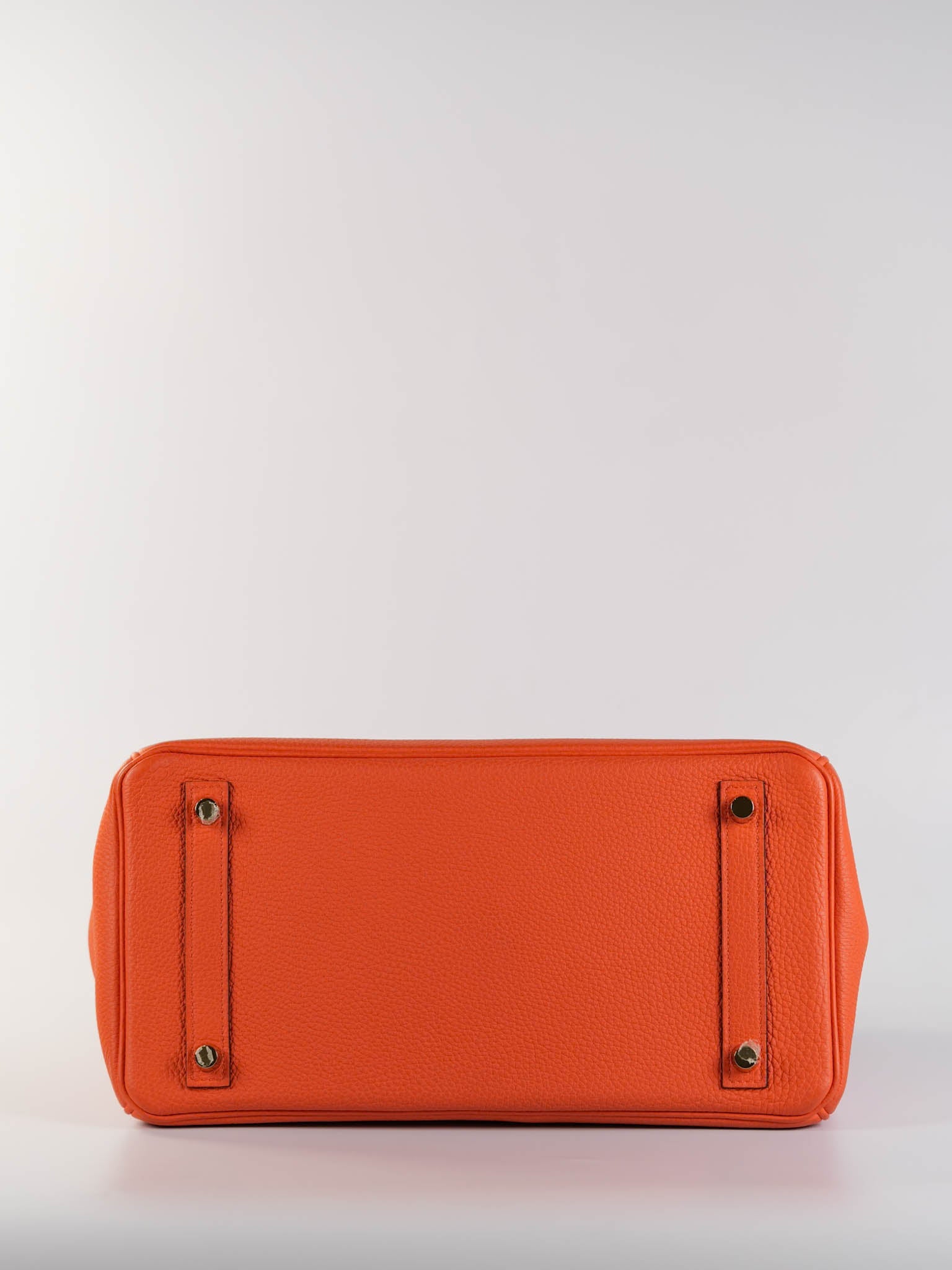 Birkin 30 in Orange Poppy Veau Togo & Gold Hardware Stamp A | Purse Maison Luxury Bags Shop