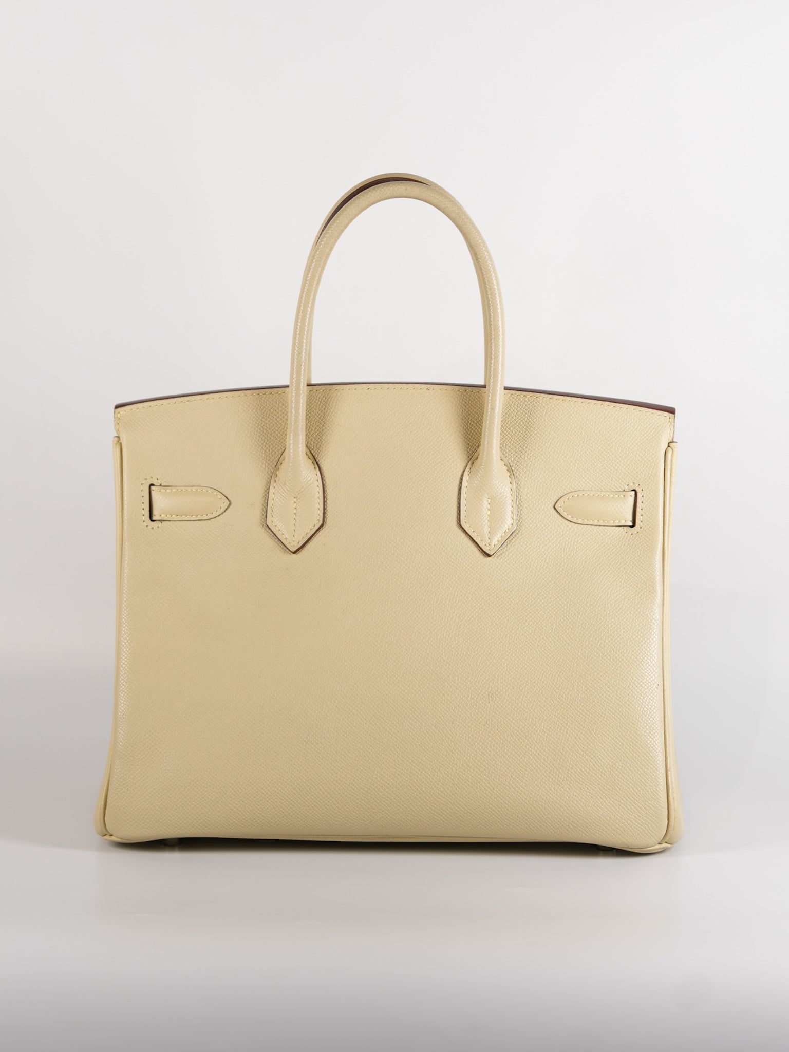 Birkin 30 in Parchemin Epsom Leather & Palladium Hardware Stamp Square M | Purse Maison Luxury Bags Shop