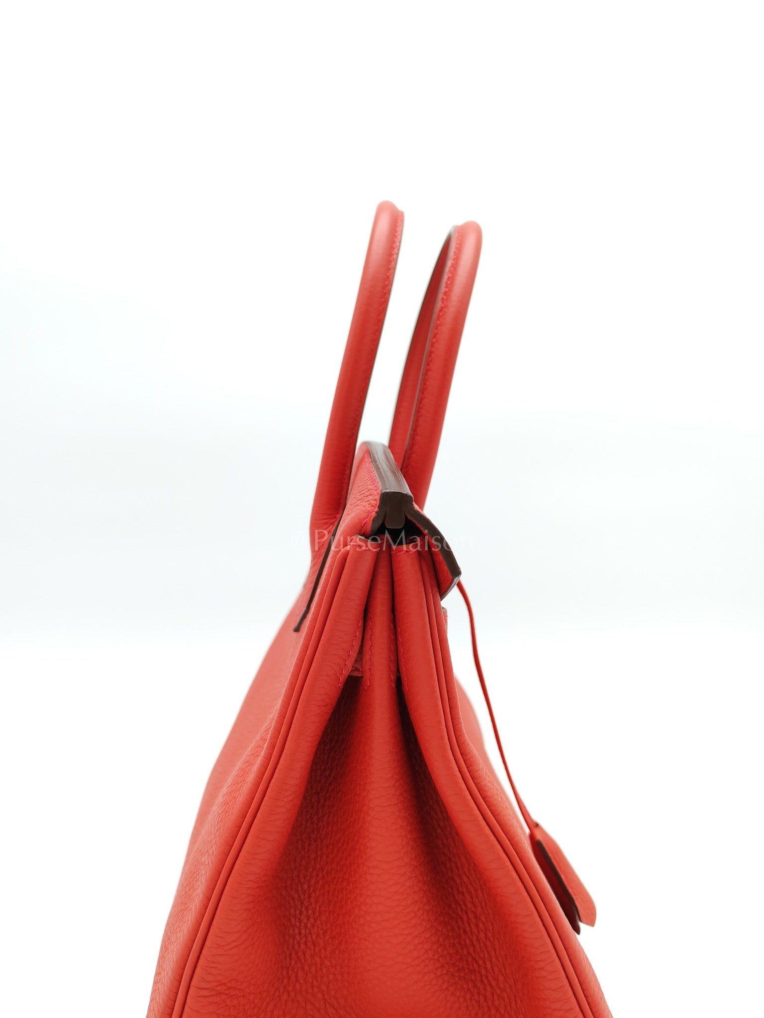 Birkin 30 in Rouge Pivoine Togo Leather Palladium Hardware Stamp A(2017) | Purse Maison Luxury Bags Shop