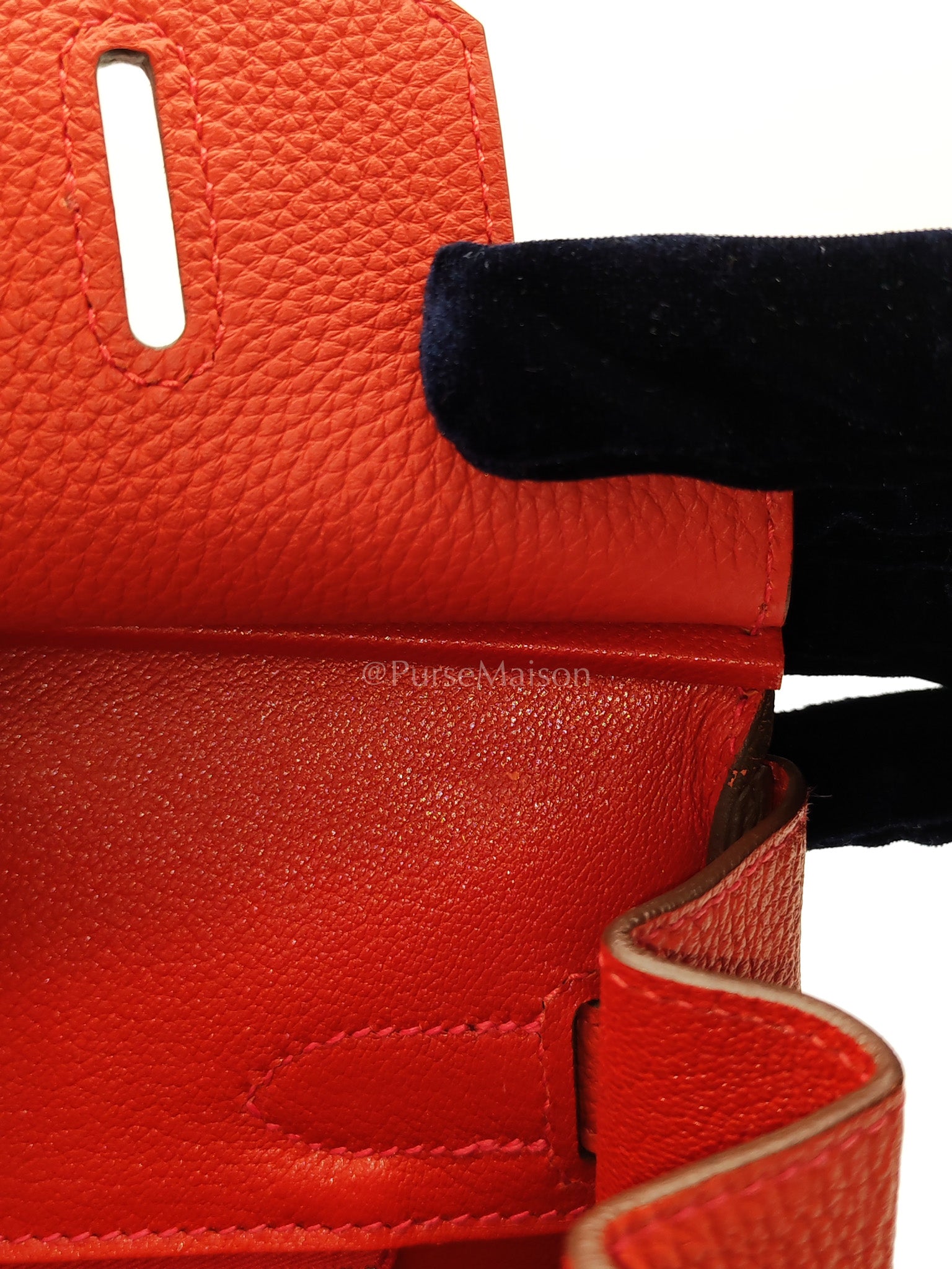 Birkin 30 in Rouge Pivoine Togo Leather Palladium Hardware Stamp A(2017) | Purse Maison Luxury Bags Shop