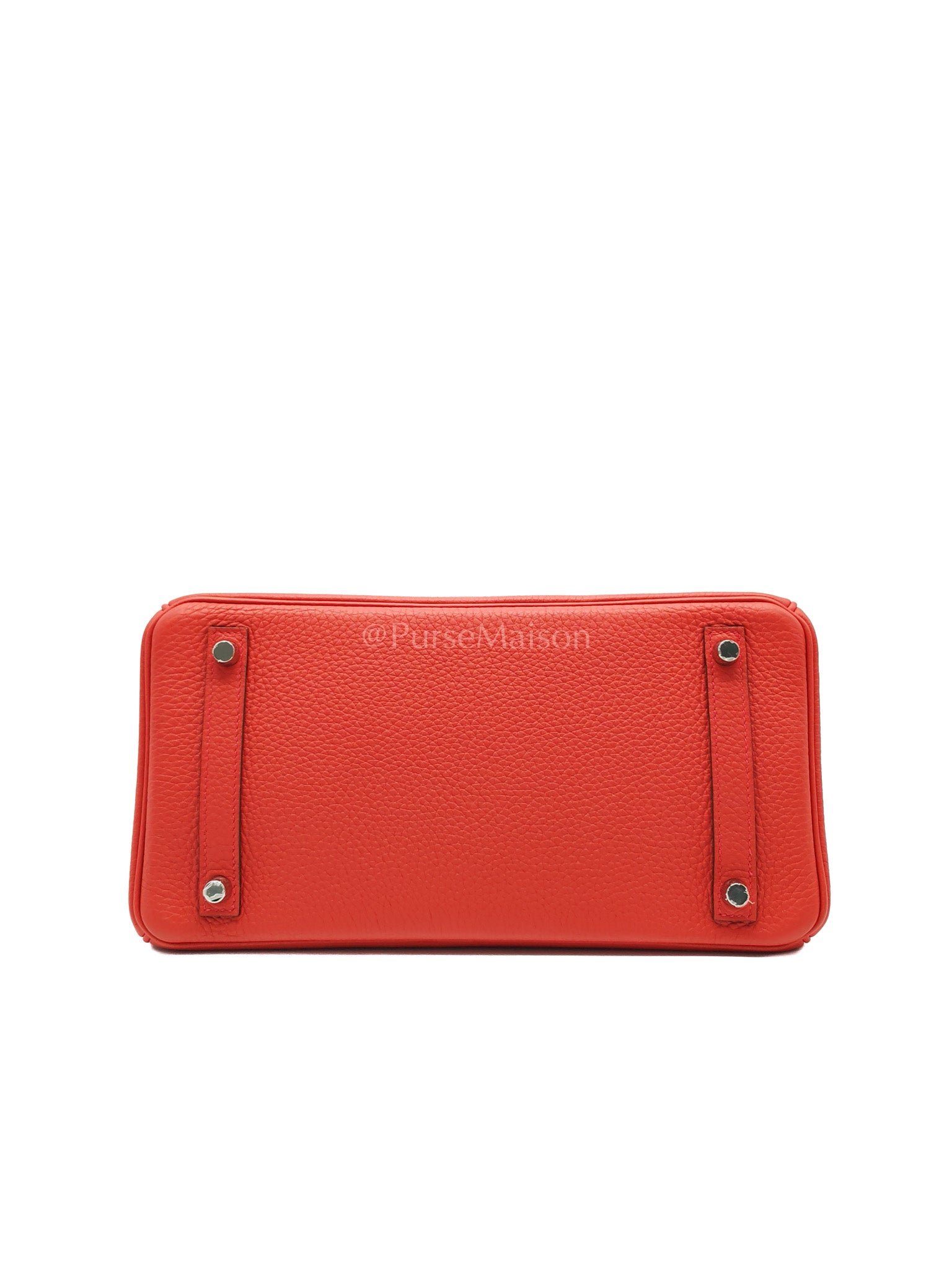 Birkin 30 in Rouge Pivoine Togo Leather Palladium Hardware Stamp A(2017) | Purse Maison Luxury Bags Shop