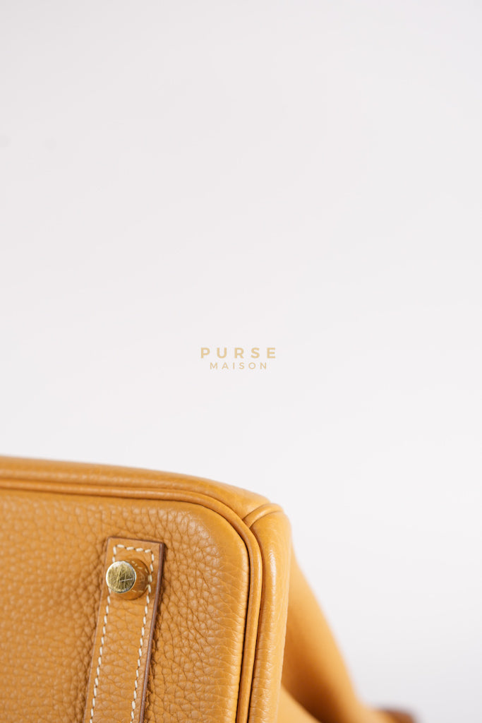 Birkin 30 Naturel Sable in Togo Leather & Gold Hardware Stamp T (2015) | Purse Maison Luxury Bags Shop