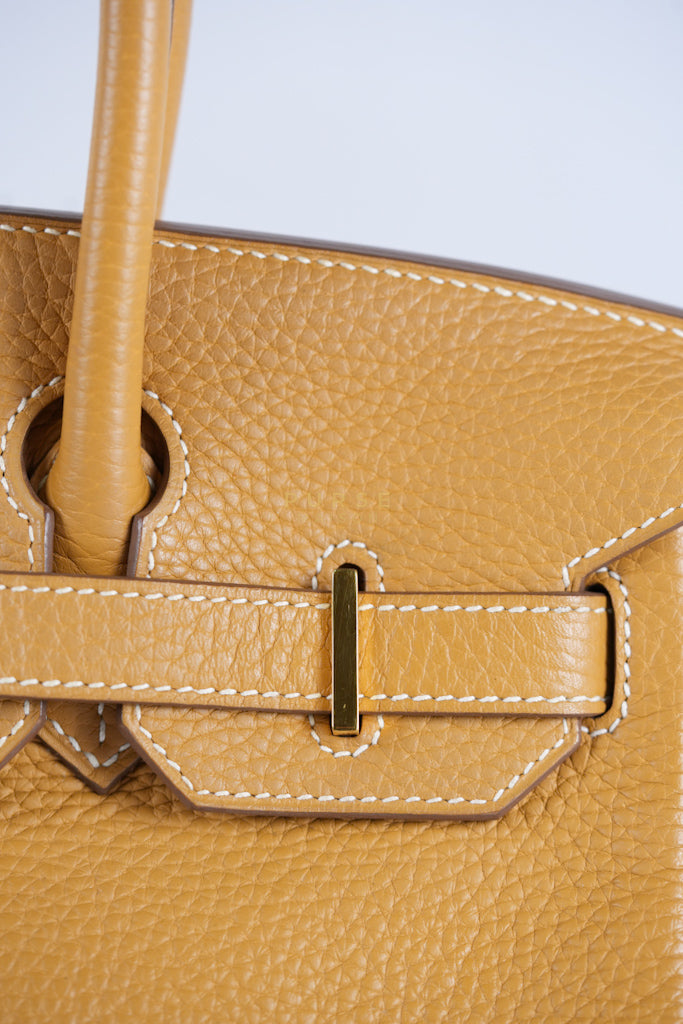 Birkin 30 Naturel Sable in Togo Leather & Gold Hardware Stamp T (2015) | Purse Maison Luxury Bags Shop