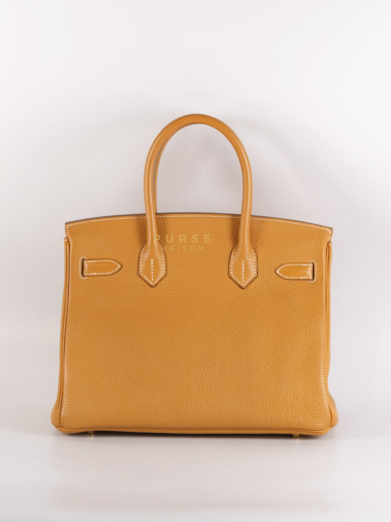Birkin 30 Naturel Sable in Togo Leather & Gold Hardware Stamp T (2015) | Purse Maison Luxury Bags Shop