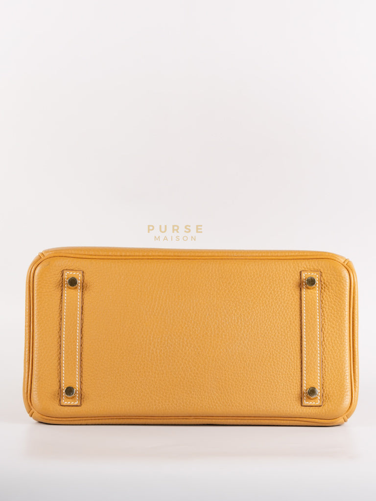 Birkin 30 Naturel Sable in Togo Leather & Gold Hardware Stamp T (2015) | Purse Maison Luxury Bags Shop