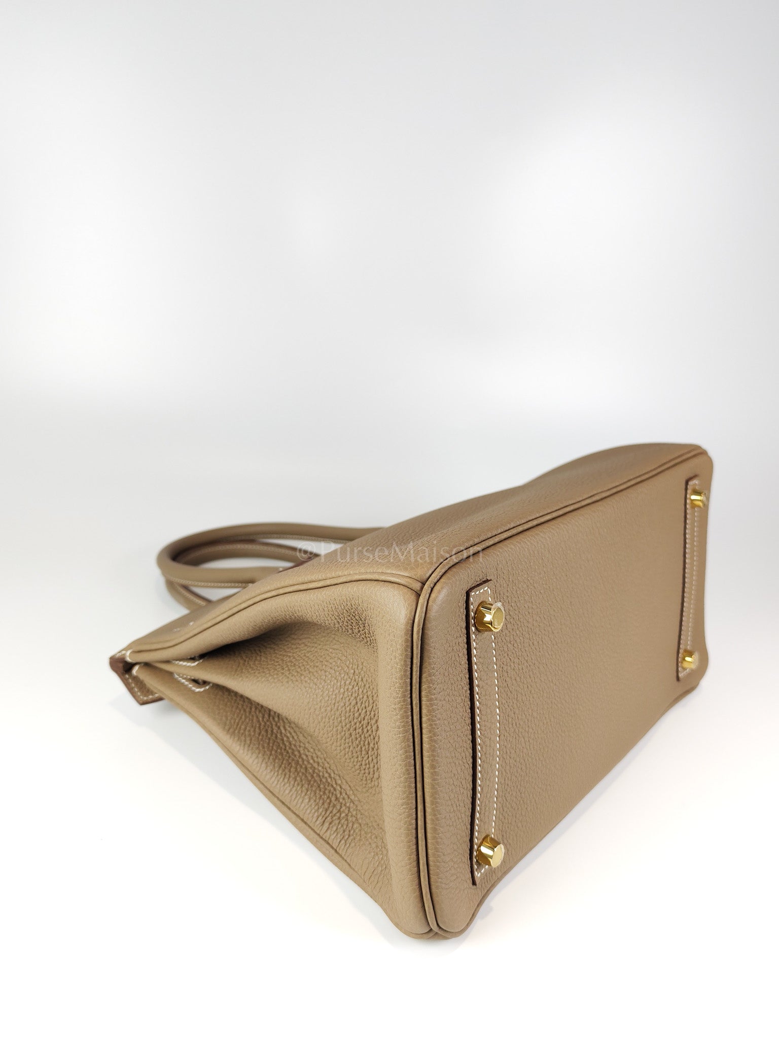 Birkin 30 Retourne Etoupe in Togo Leather and Gold Hardware Stamp W (2024) | Purse Maison Luxury Bags Shop