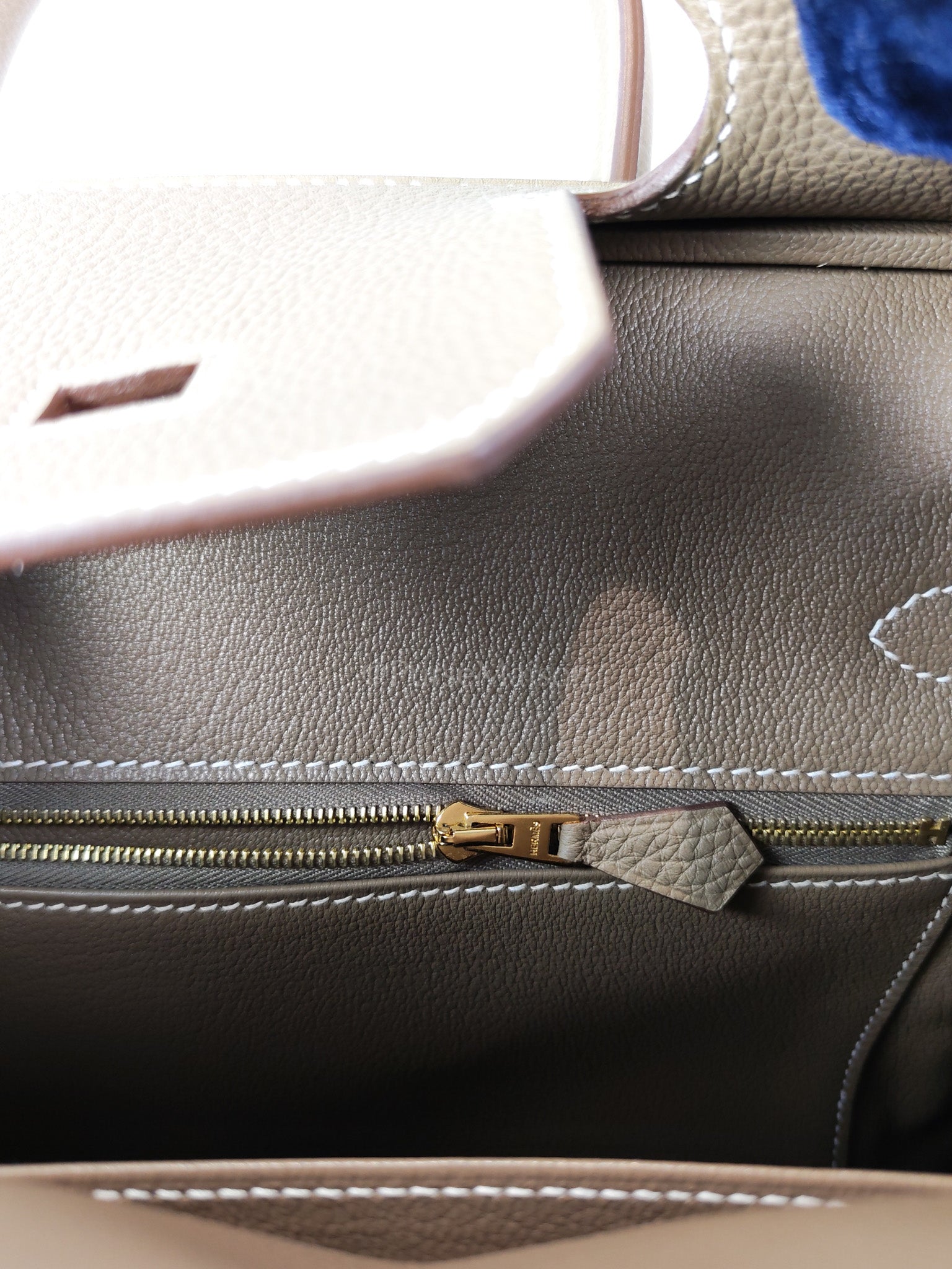 Birkin 30 Retourne Etoupe in Togo Leather and Gold Hardware Stamp W (2024) | Purse Maison Luxury Bags Shop