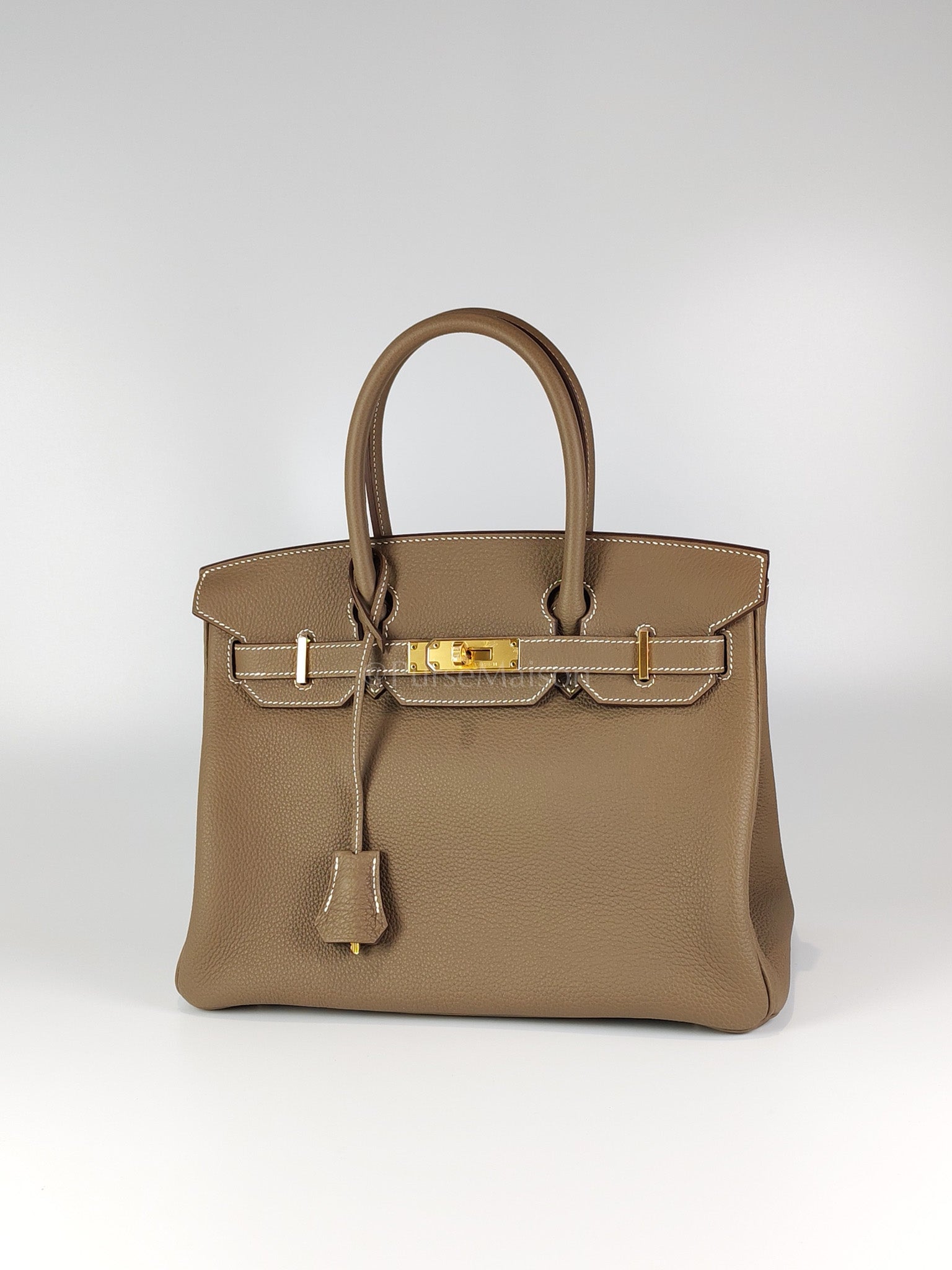 Birkin 30 Retourne Etoupe in Togo Leather and Gold Hardware Stamp W (2024) | Purse Maison Luxury Bags Shop