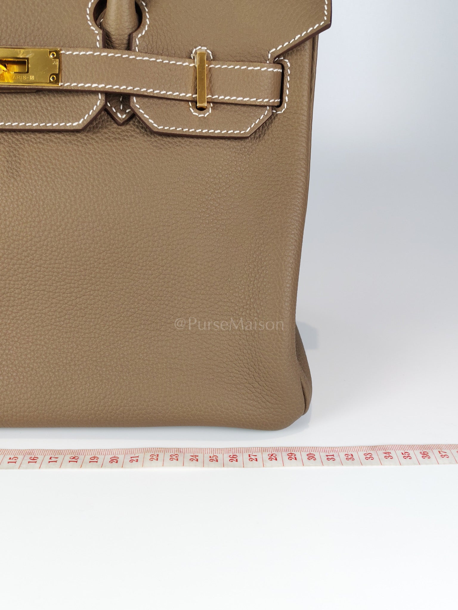 Birkin 30 Retourne Etoupe in Togo Leather and Gold Hardware Stamp W (2024) | Purse Maison Luxury Bags Shop