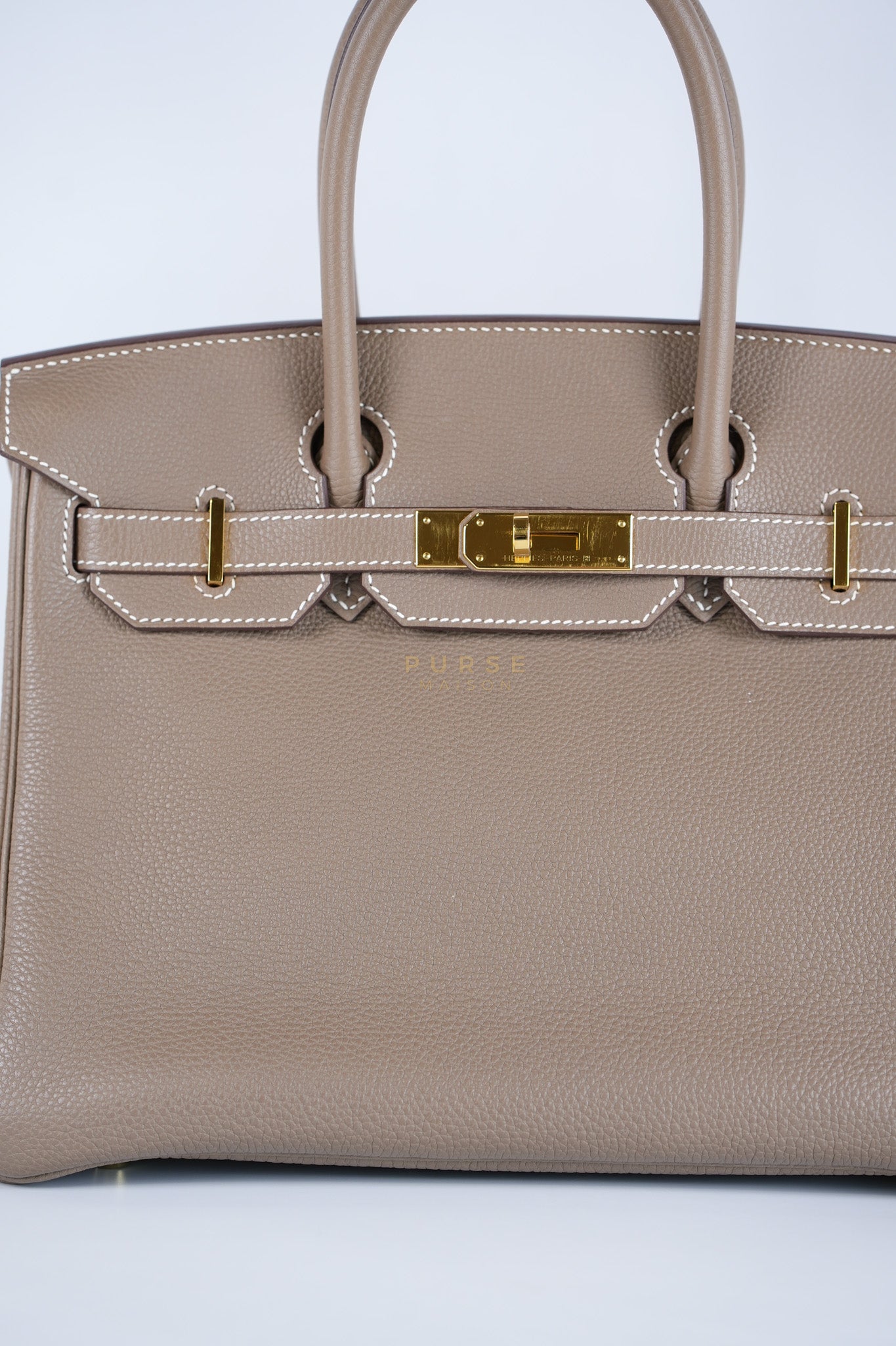 Birkin 30 Retourne Etoupe in Togo Leather and Gold Hardware Stamp Y (2020) | Purse Maison Luxury Bags Shop