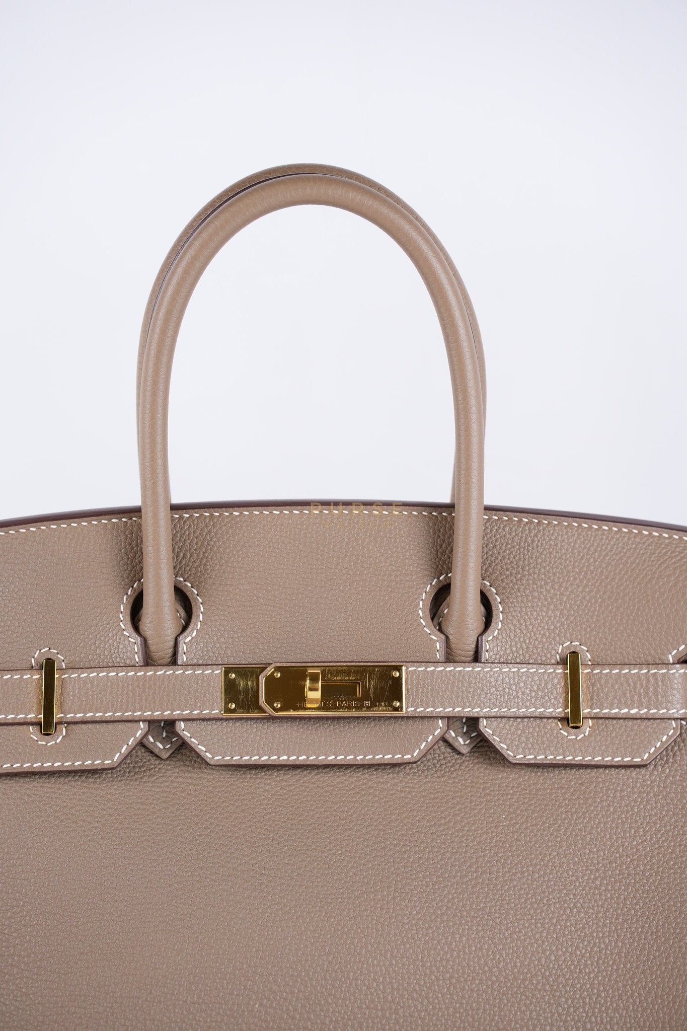 Birkin 30 Retourne Etoupe in Togo Leather and Gold Hardware Stamp Y (2020) | Purse Maison Luxury Bags Shop
