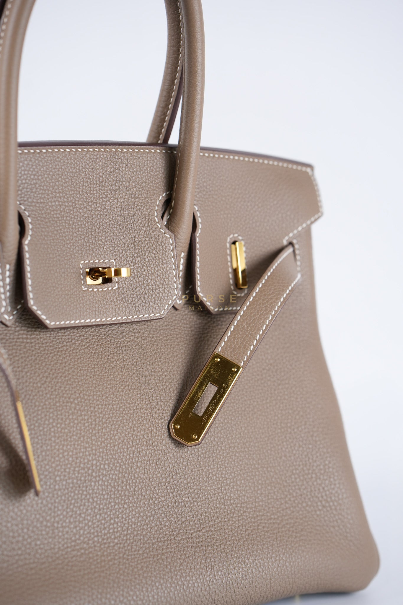 Birkin 30 Retourne Etoupe in Togo Leather and Gold Hardware Stamp Y (2020) | Purse Maison Luxury Bags Shop