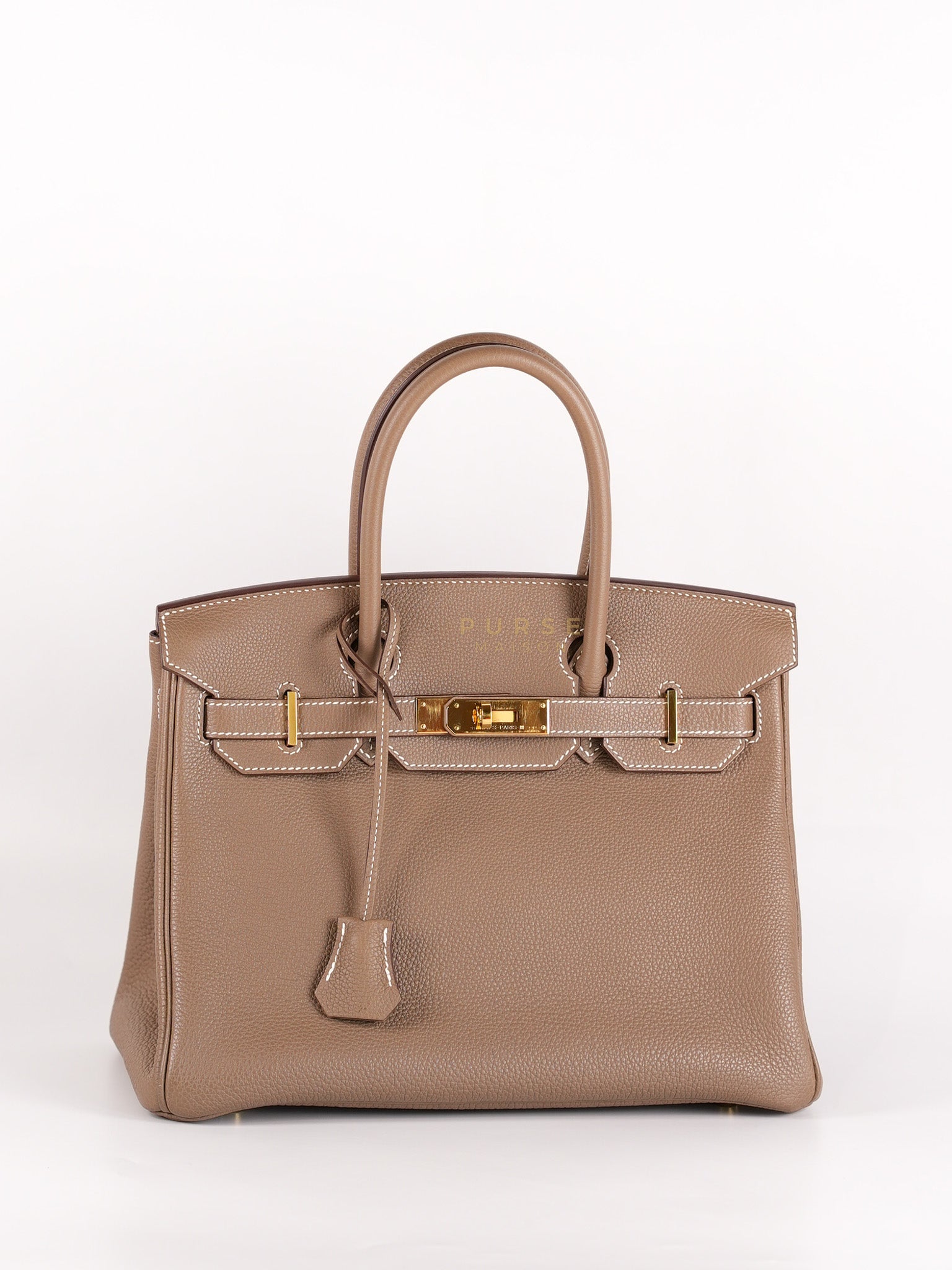 Birkin 30 Retourne Etoupe in Togo Leather and Gold Hardware Stamp Y (2020) | Purse Maison Luxury Bags Shop